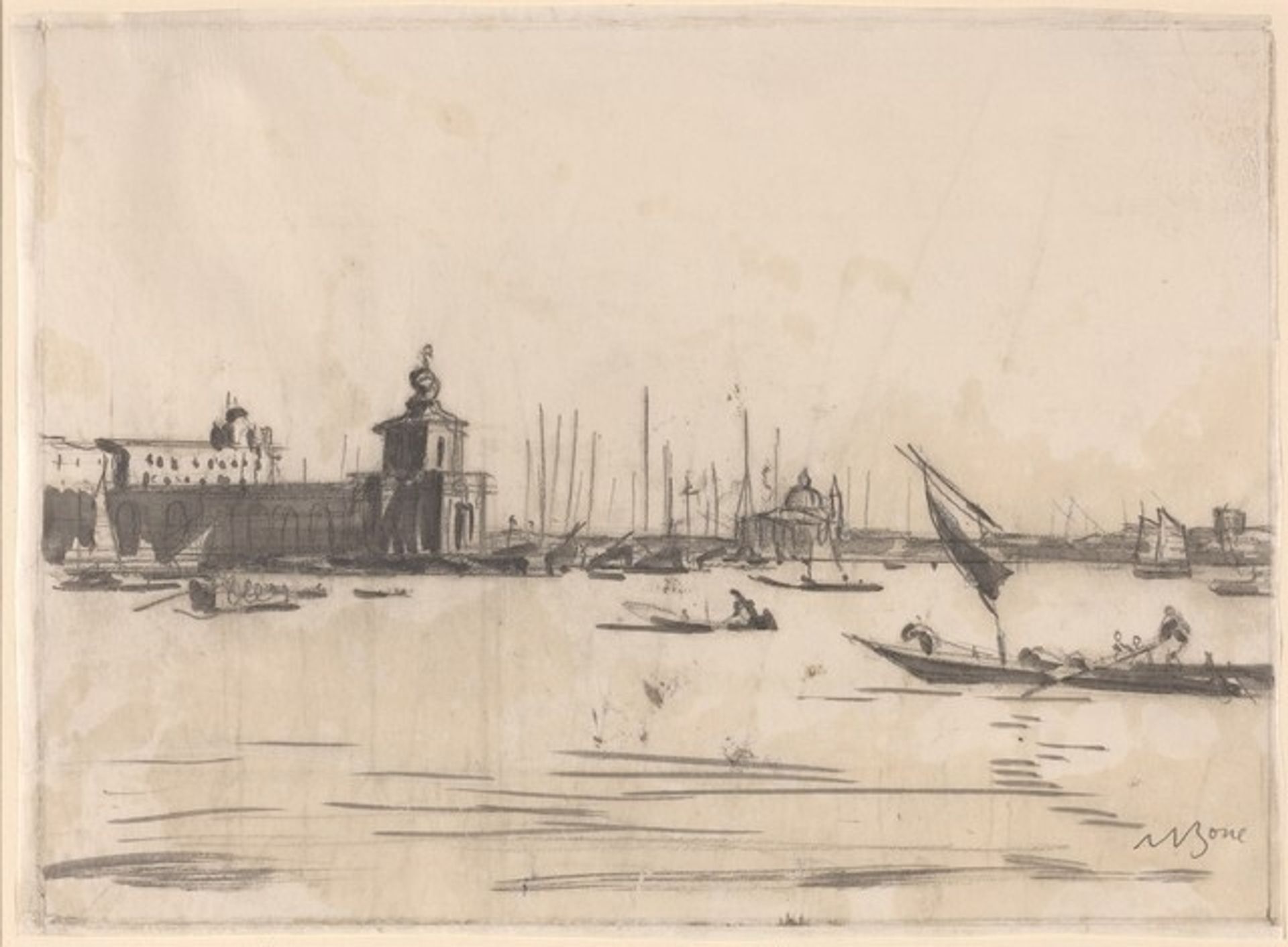 Dogana, Venice by Muirhead Bone