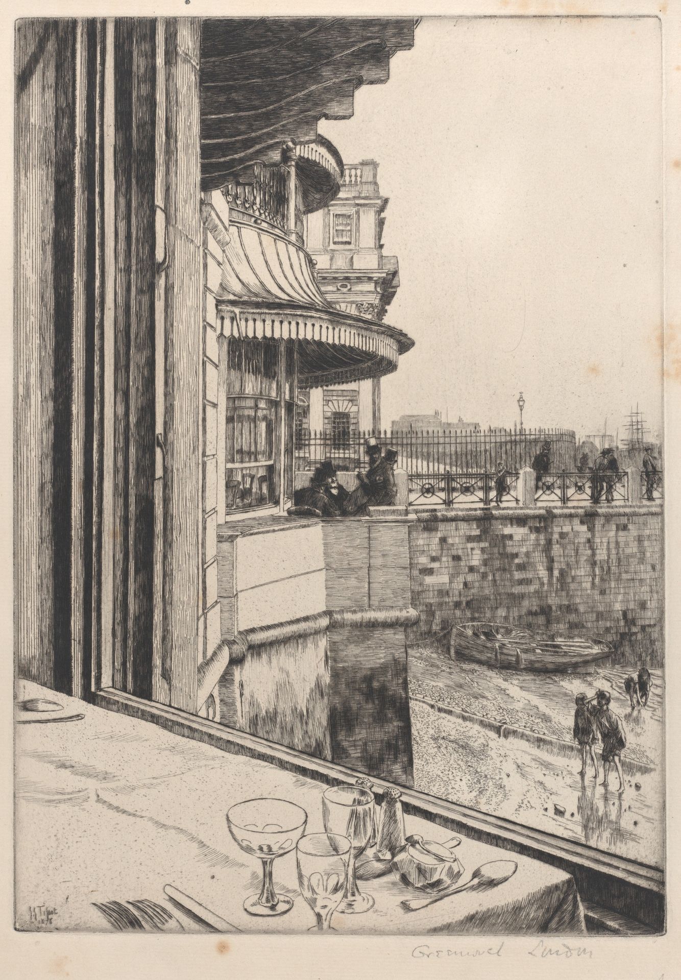 Trafalgar Tavern, Greenwich by James Tissot