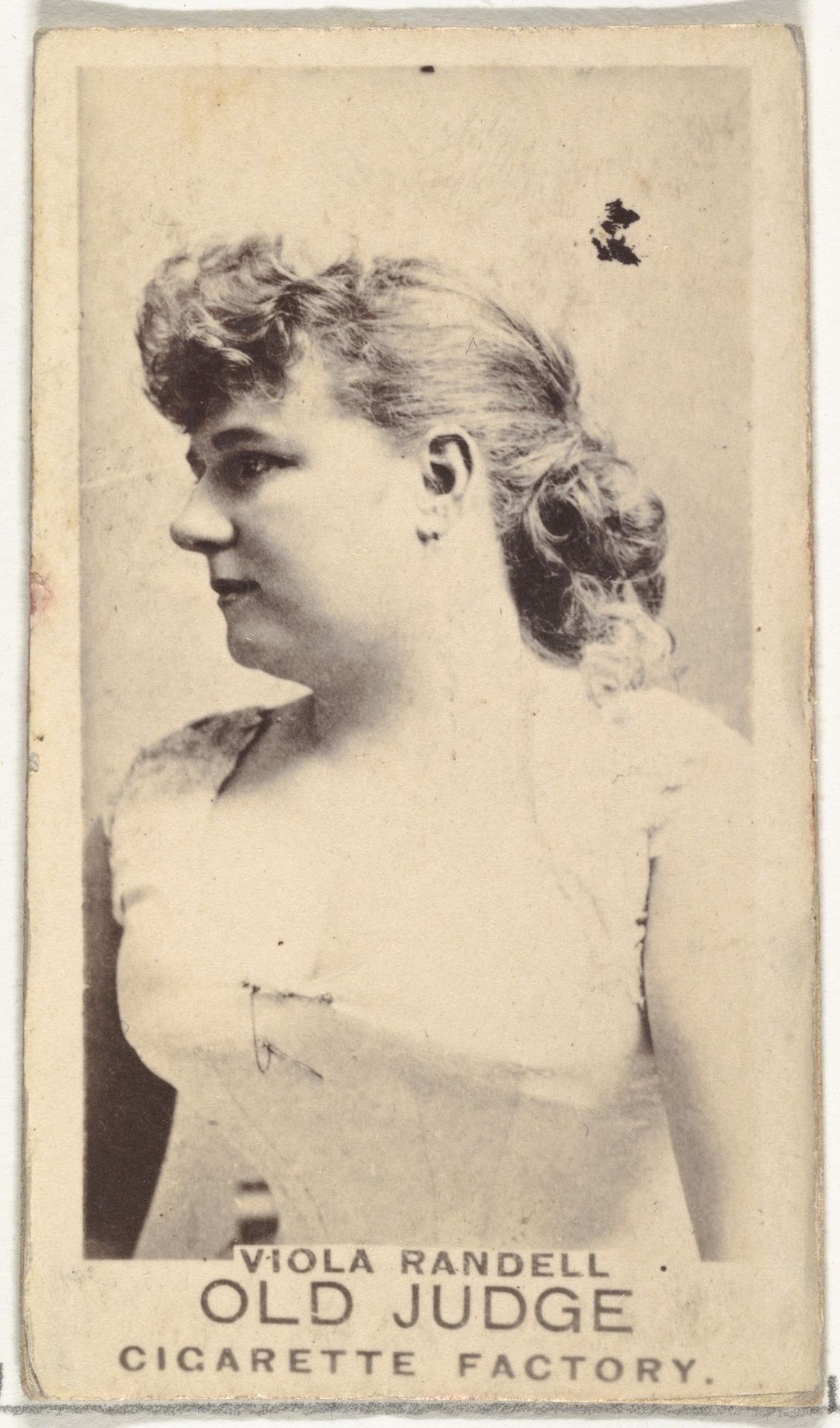 Viola Randell, from the Actors and Actresses series (N171) for Old Judge Cigarettes by Goodwin & Company