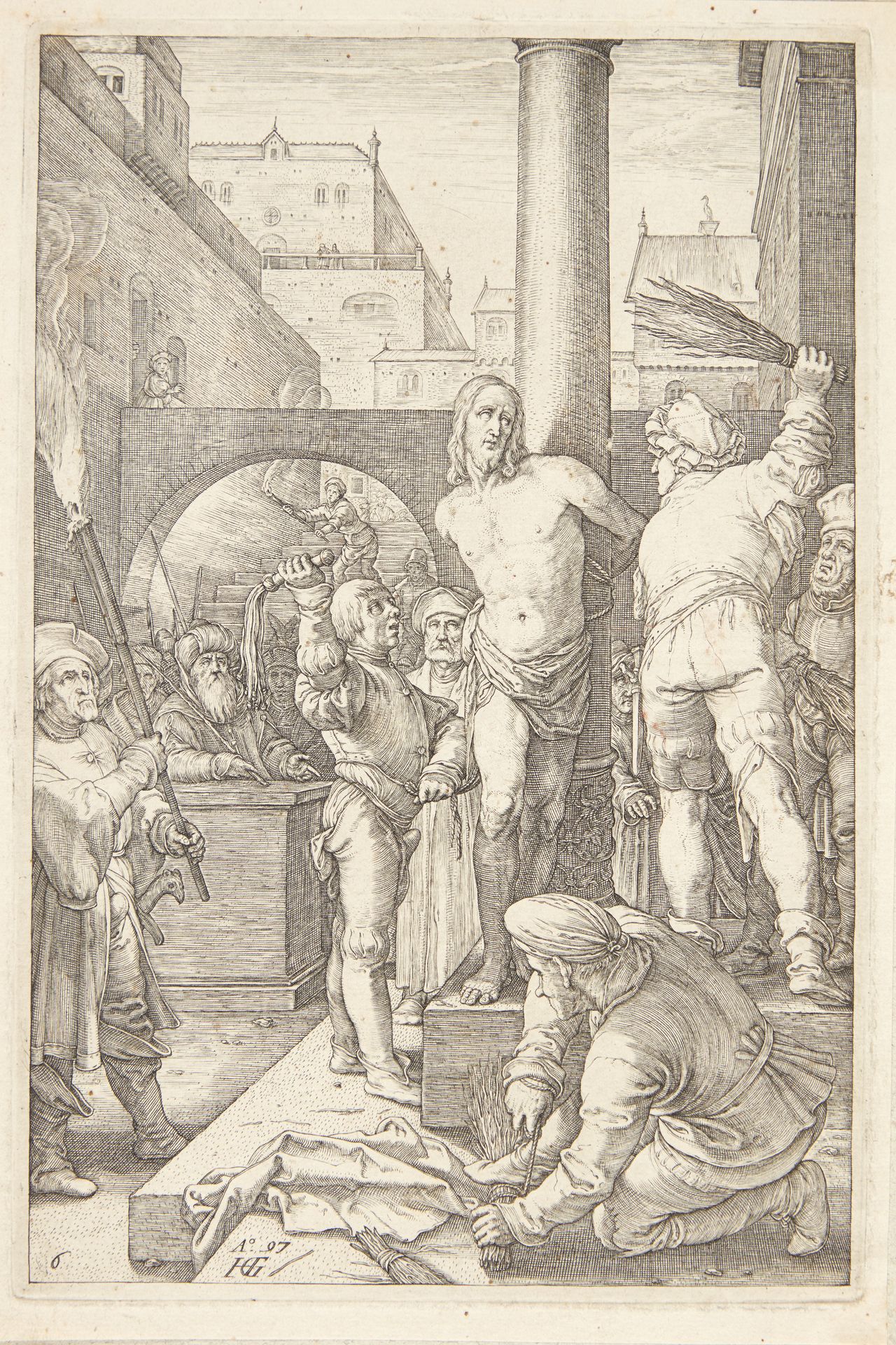 Hudflettelsen by Hendrick Goltzius