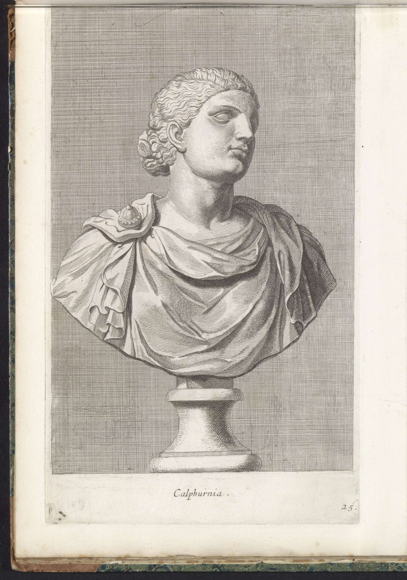 Buste van Calpurnia Pisonis by Hubert Quellinus