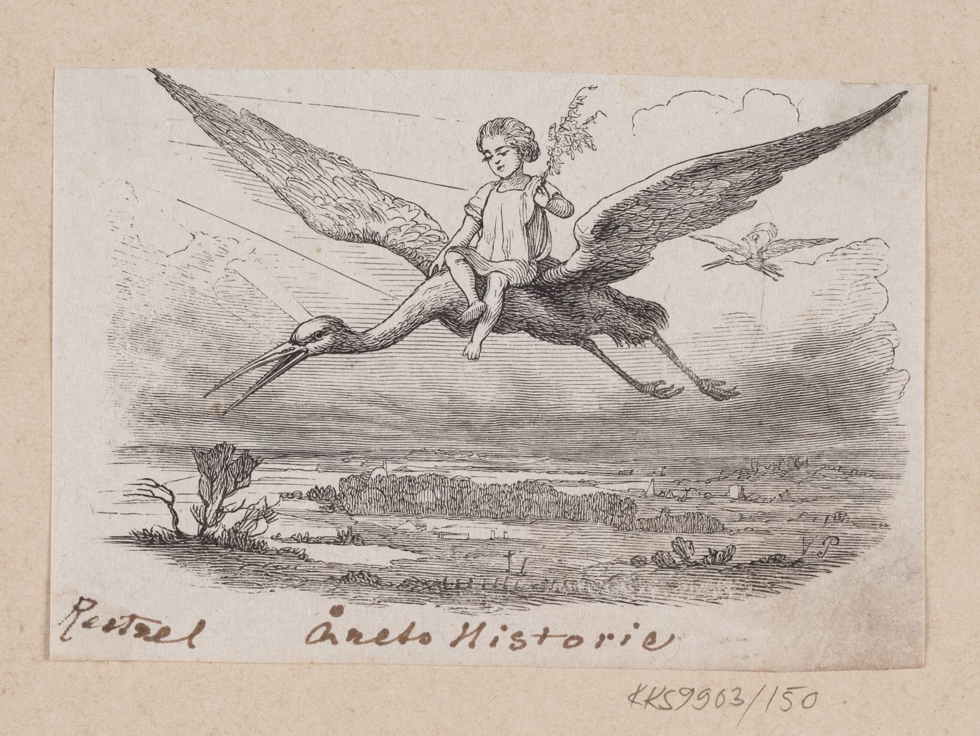 Illustration til "Årets Historie" i H.C. Andersen, "Eventyr og Historier", Bind 2 by H.P. Hansen
