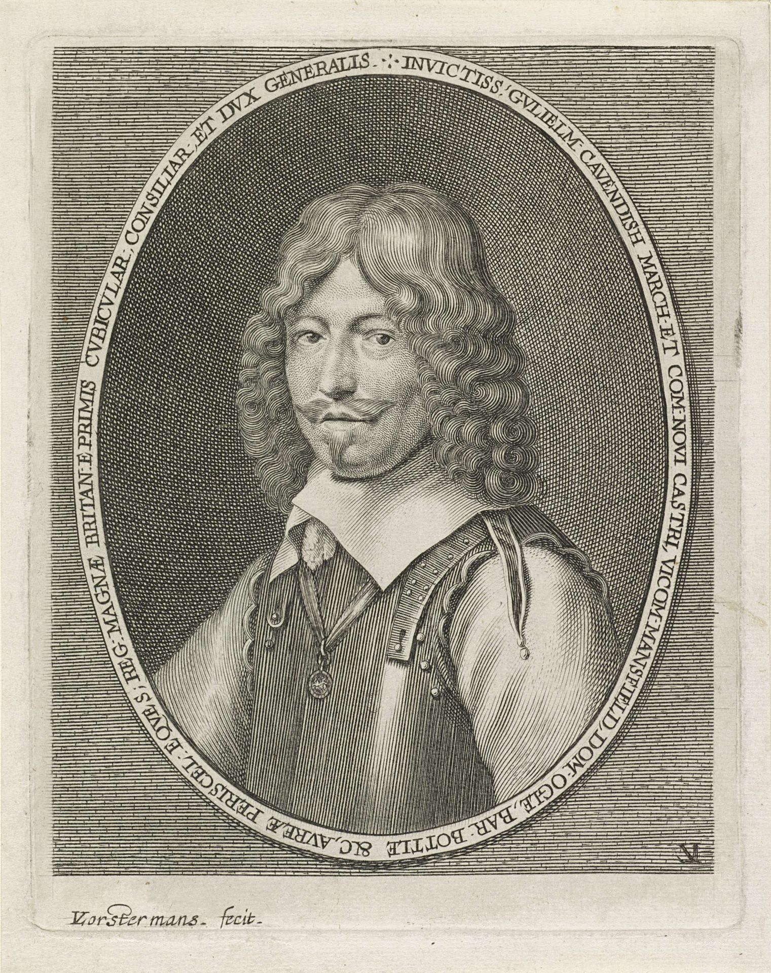 Portret van William Cavendish, graaf van Newcastle by Lucas (II) Vorsterman