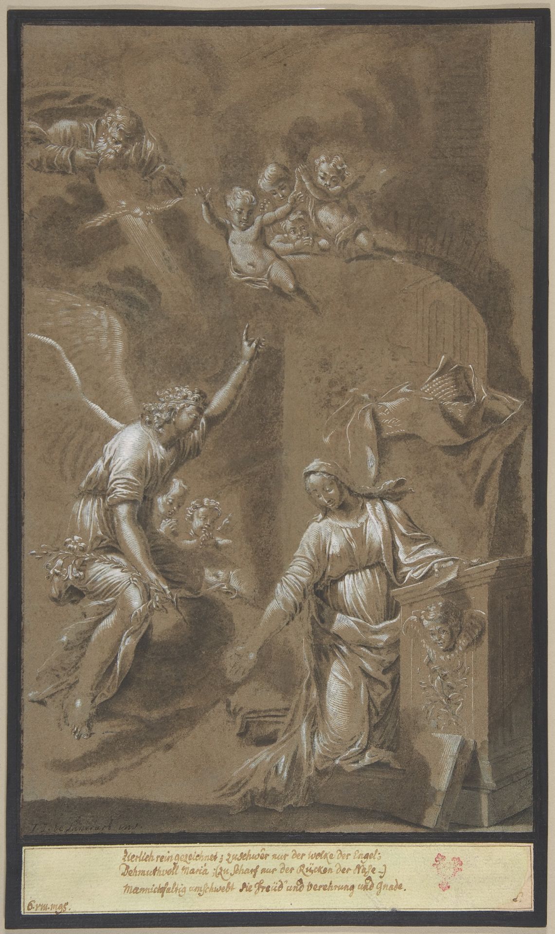 The Annunciation by Johann Jakob von Sandrart