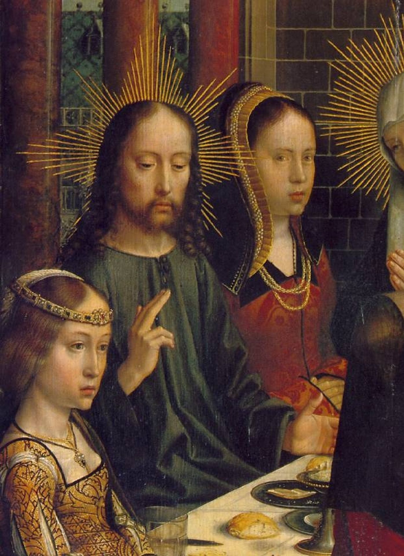 The Marriage at Cana (detail) by Gerard David