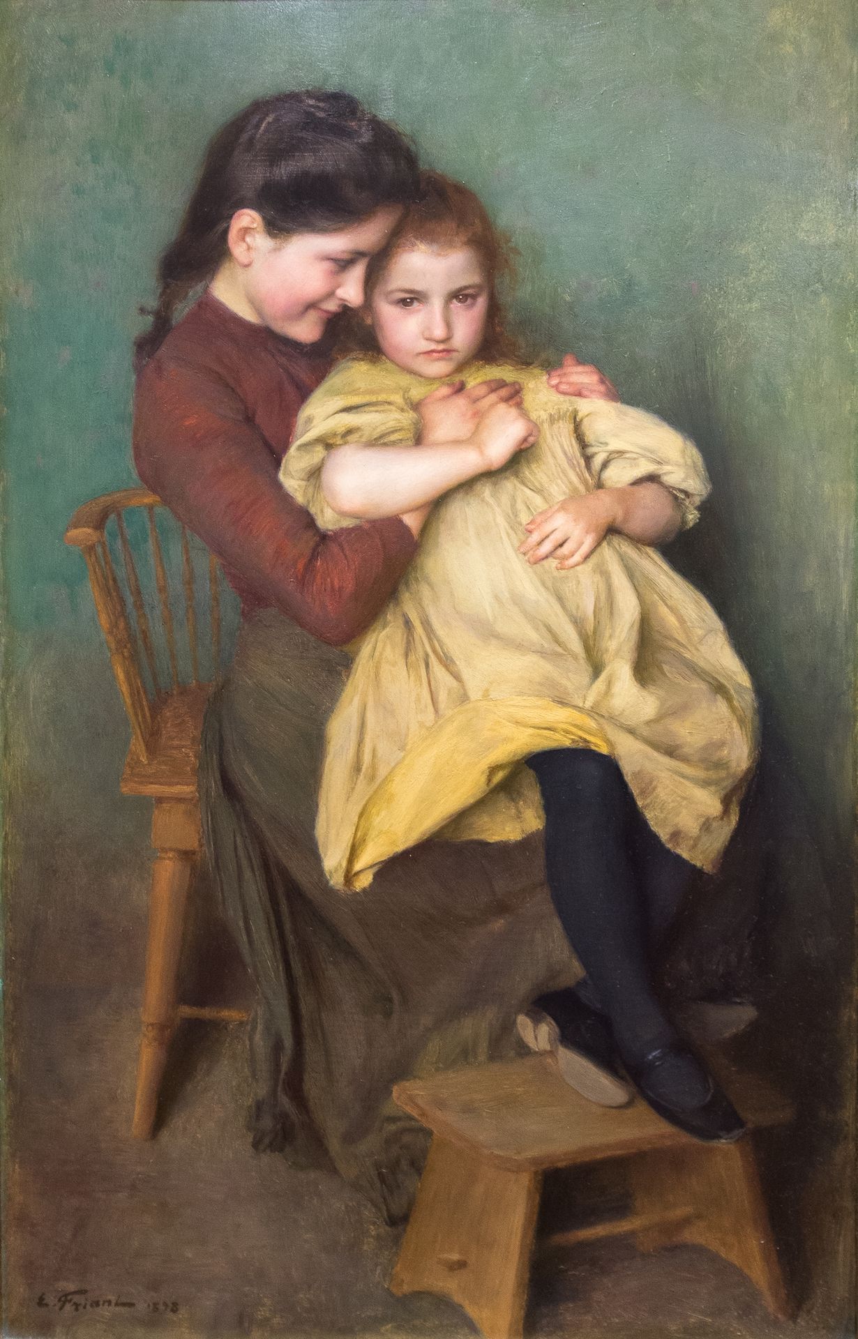 The child's sorrow by Émile Friant