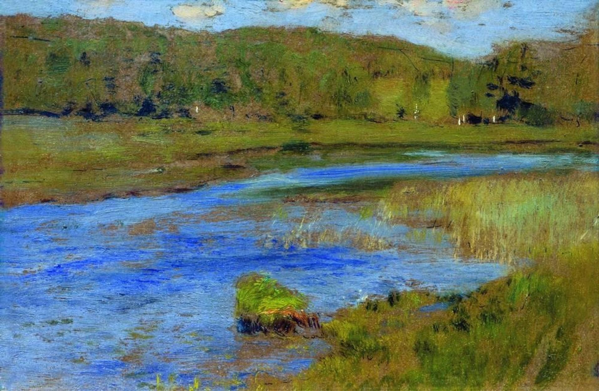 Windy day by Isaac Levitan