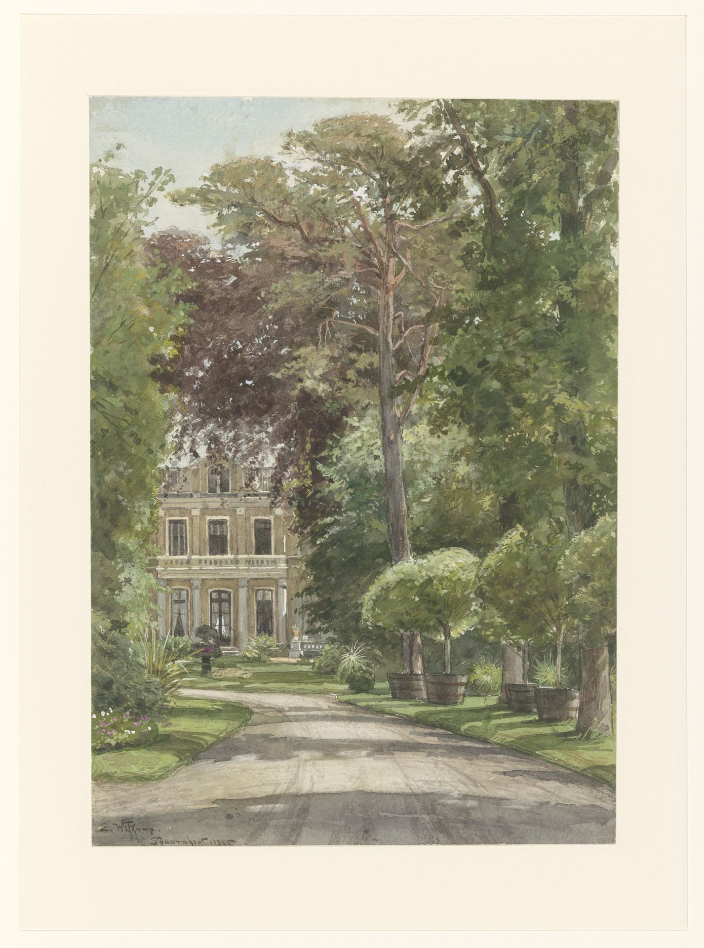 Het buiten Spaarnhout by Ernst Witkamp