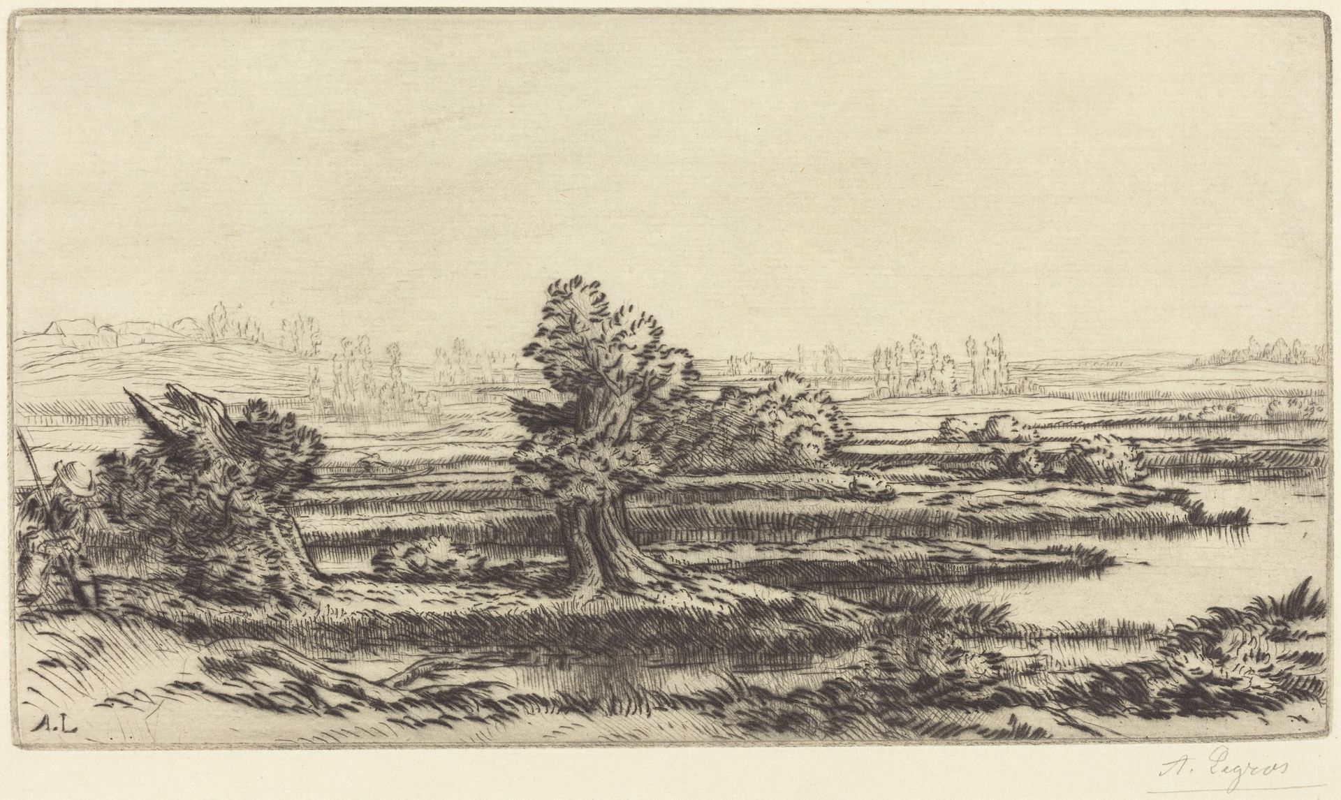 Peat-bogs (Les Tourbieres) by Alphonse Legros