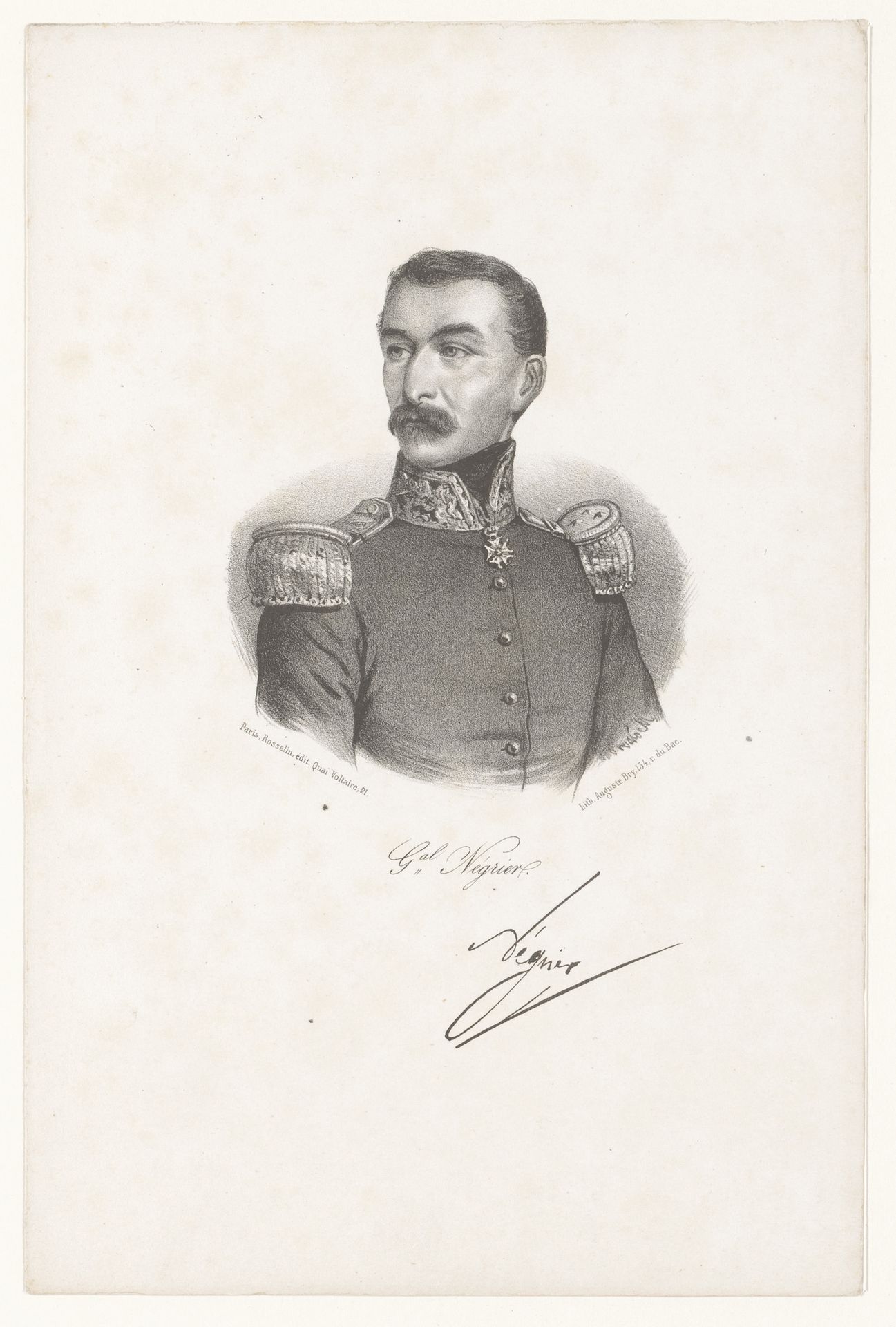 Portret van generaal François-Marie-Casimir de Négrier by Léopold Massard