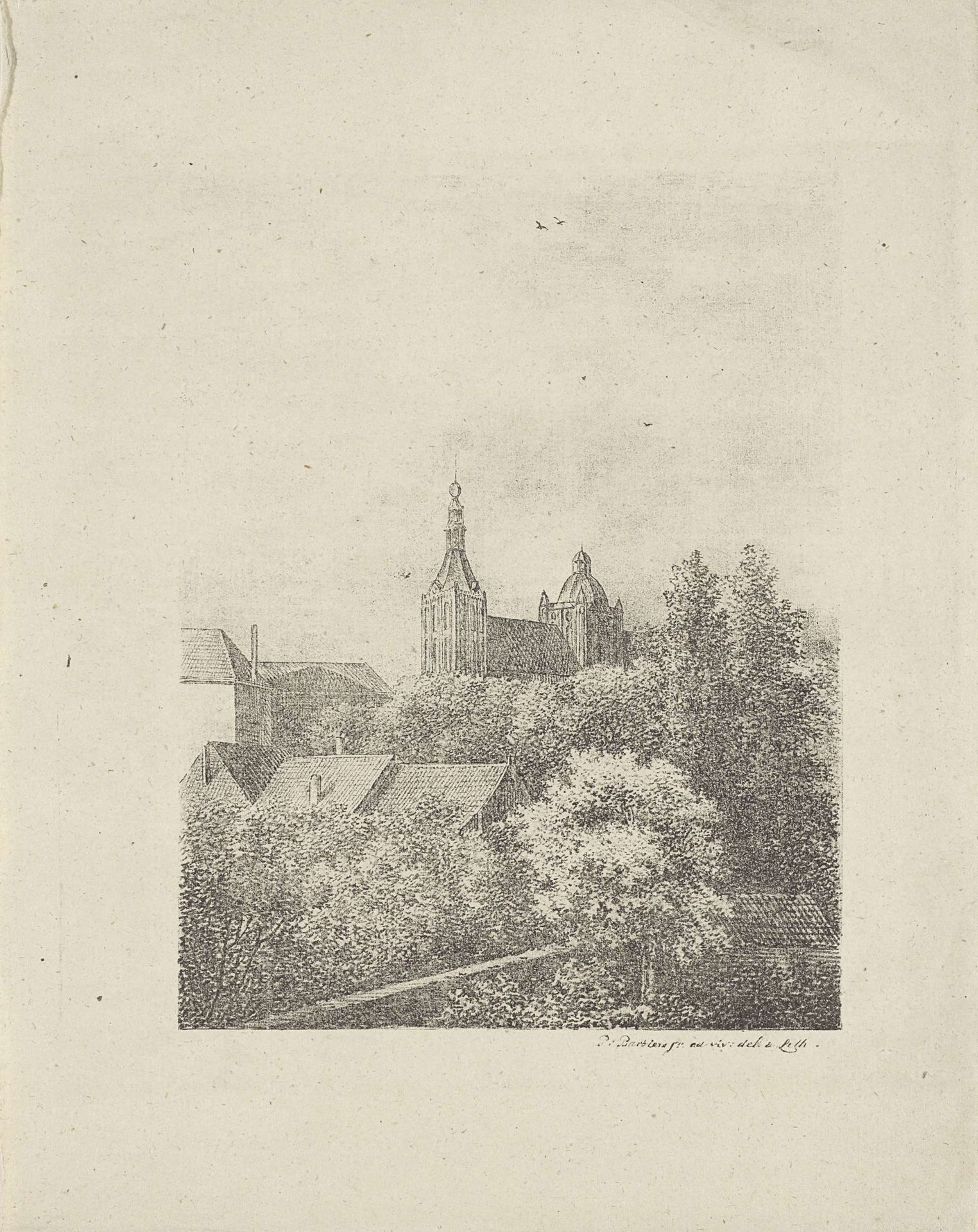 Gezicht op 's-Hertogenbosch by Pieter (IV) Barbiers