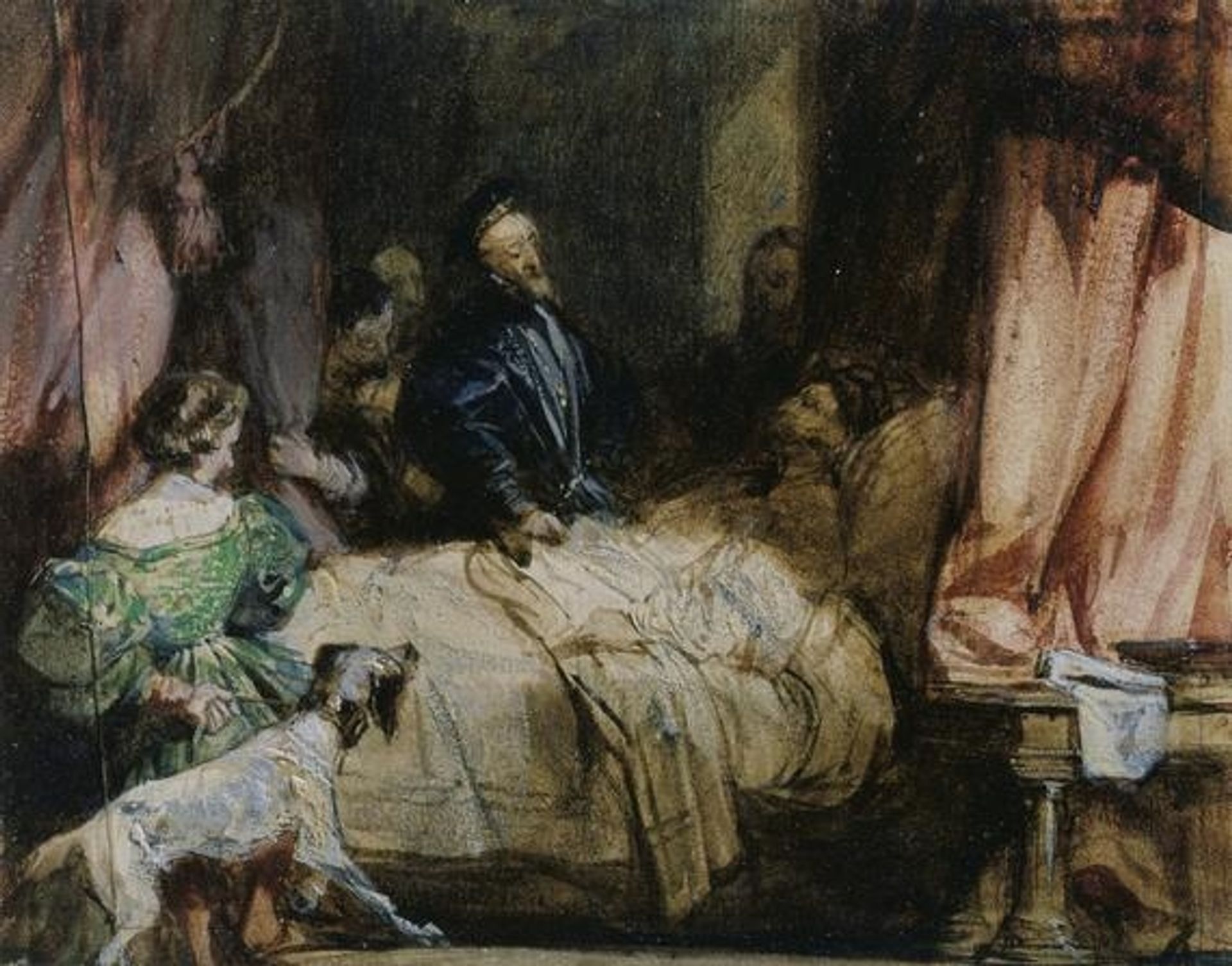 Charles V visits Francis I after the Battle of Pavia by Richard Parkes Bonington