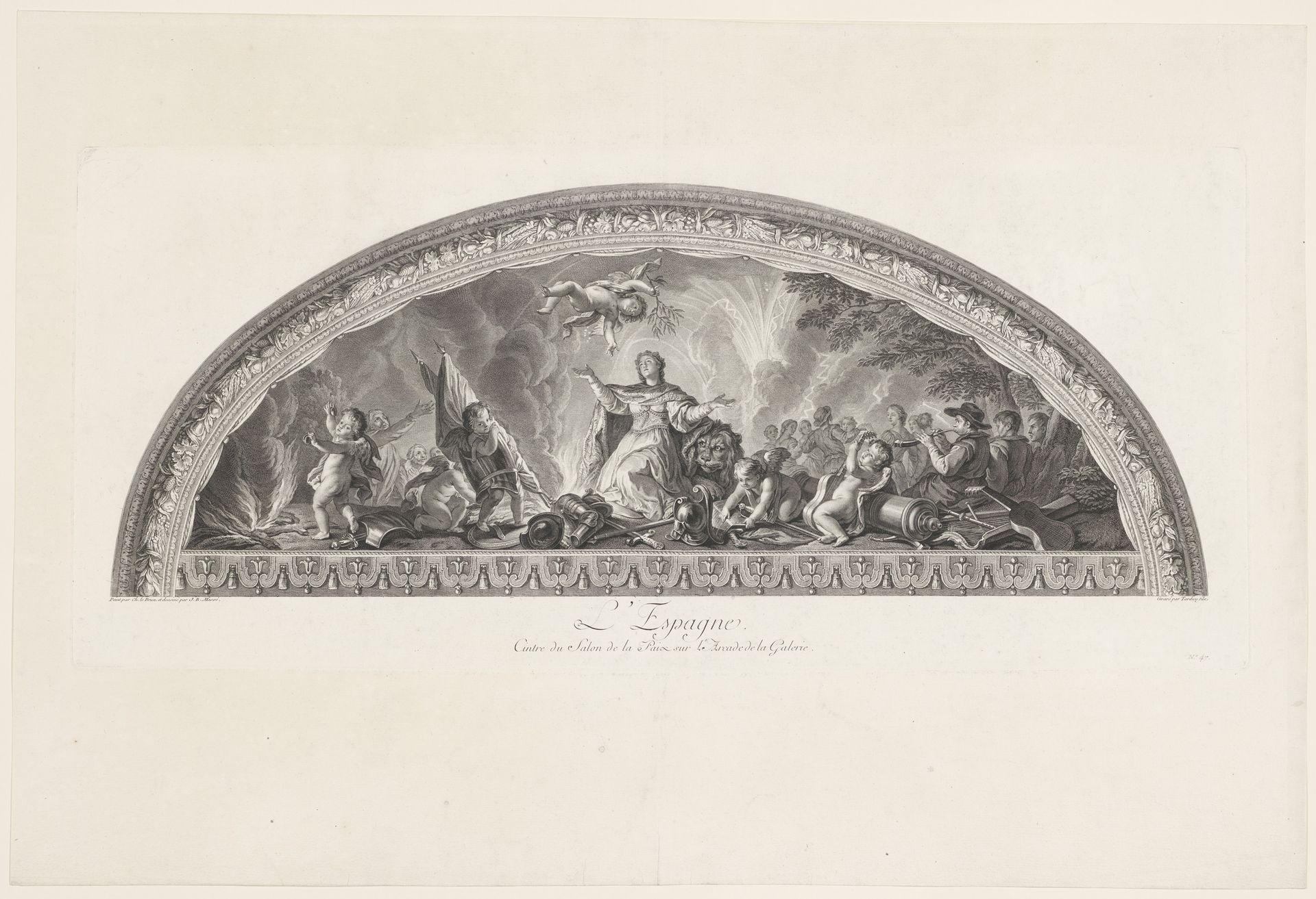 Allegorie op Spanje by Jacques Nicolas Tardieu