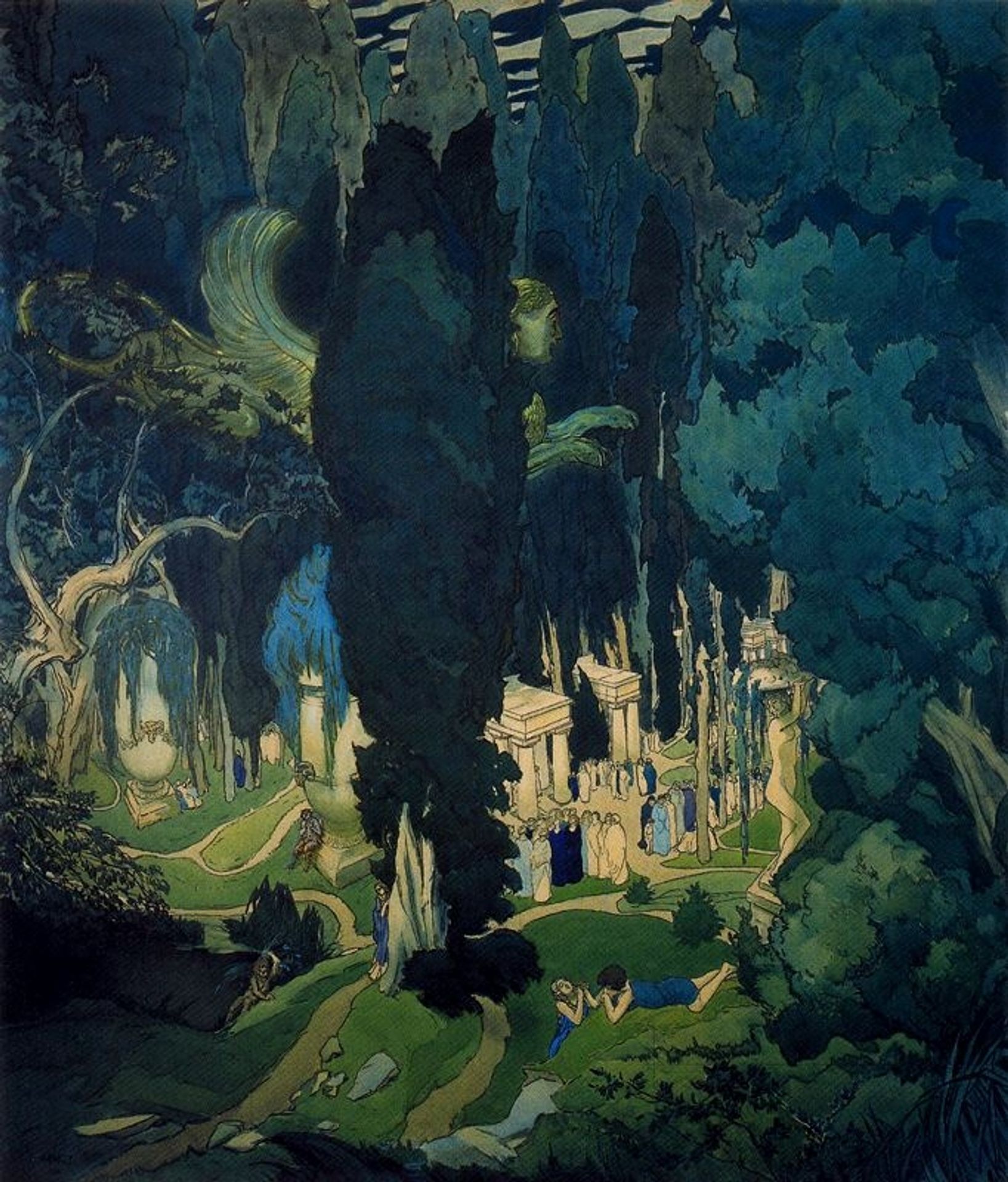 Elisium by Léon Bakst