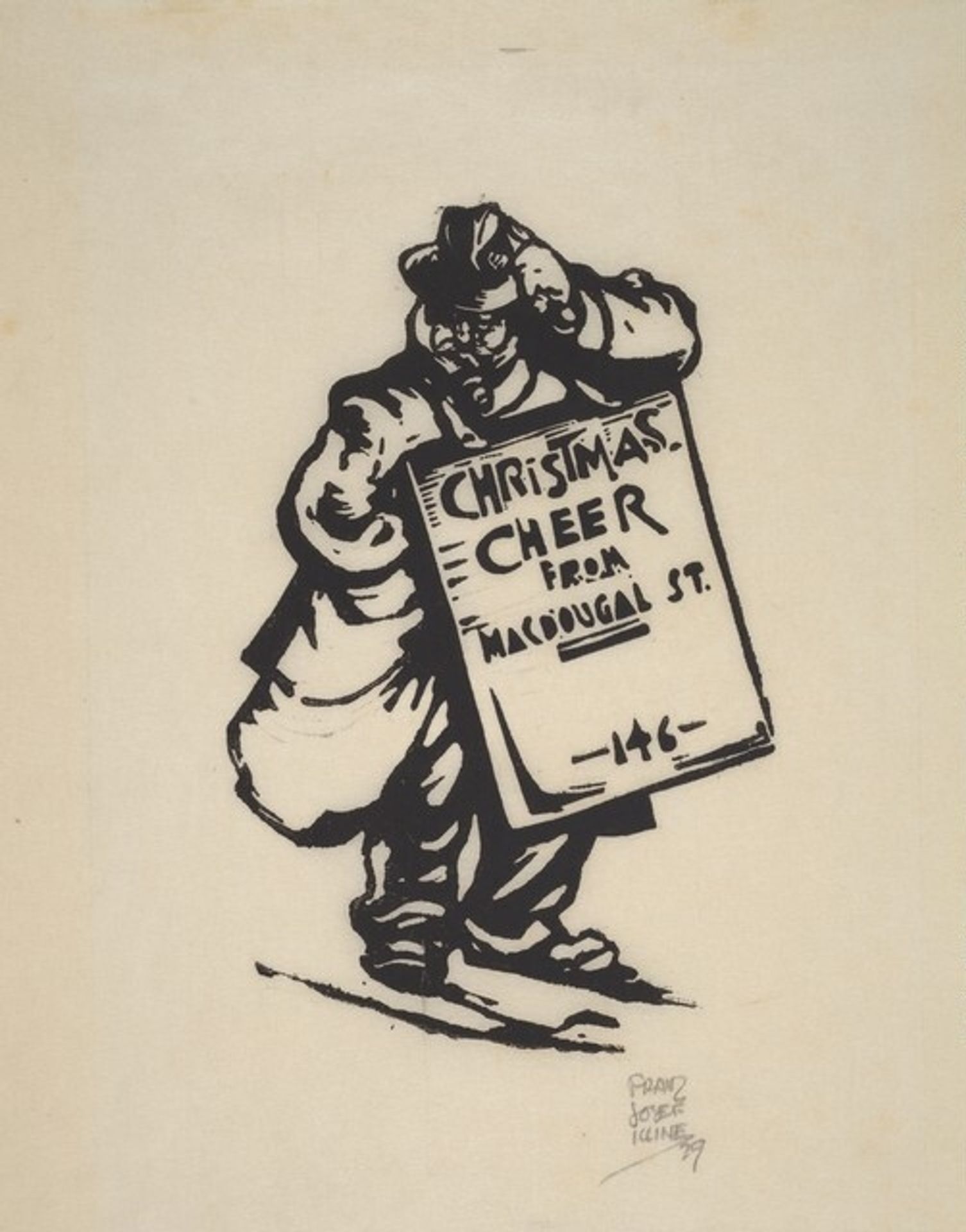 Christmas Cheer from MacDougal St. by Franz Kline