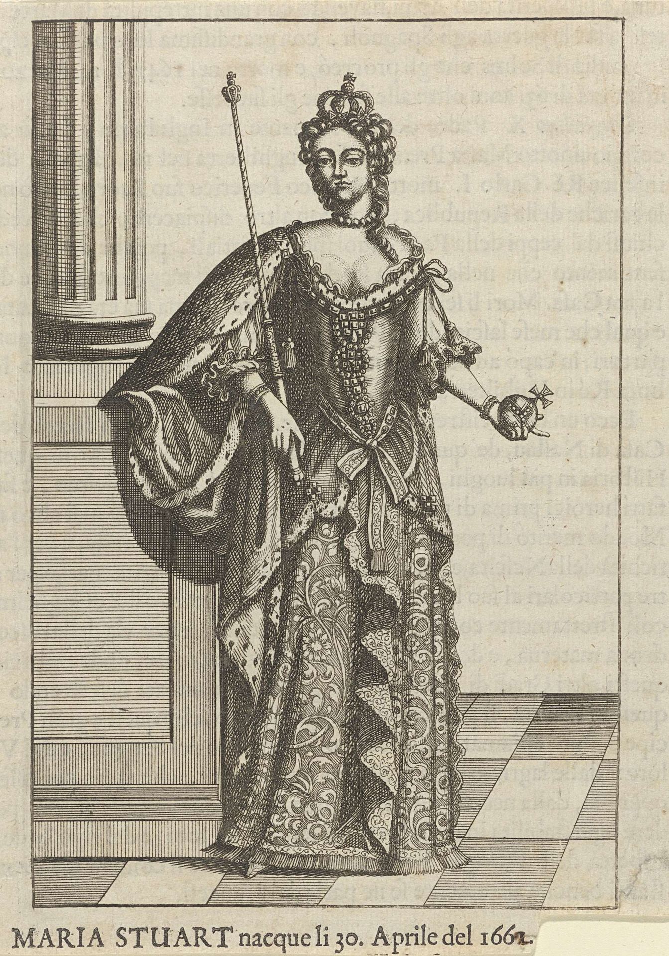 Portret van Maria II Stuart by Anonymous