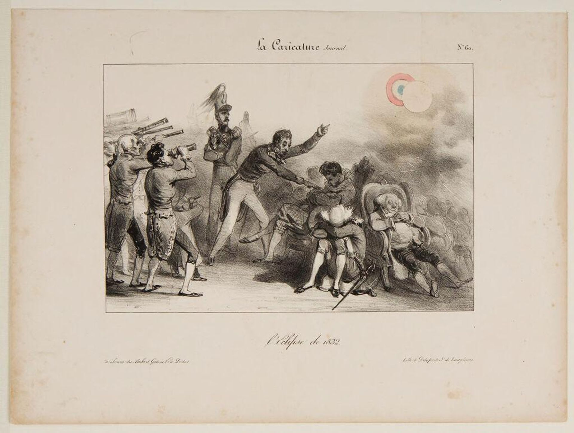 The Eclipse of 1832 by Auguste Raffet