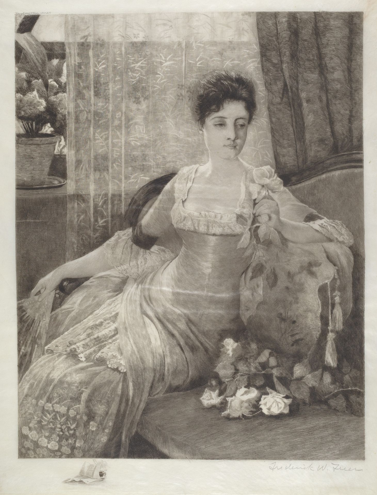 Untitled (Girl on a Couch) by Frederick W. Freer