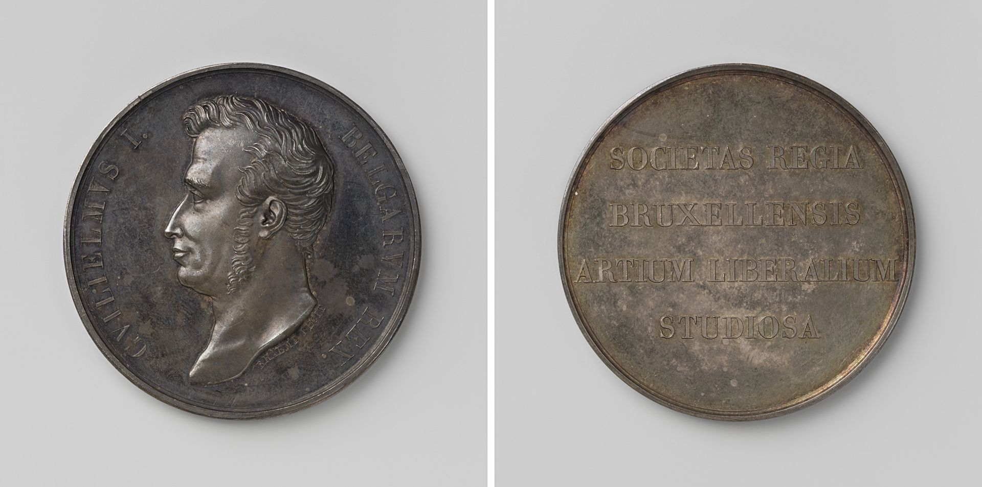 Koninklijke Maatschappij van Vrije Kunsten te Brussel, ter ere van Willem I Frederik, koning der Nederlanden by Joseph-Pierre Braemt