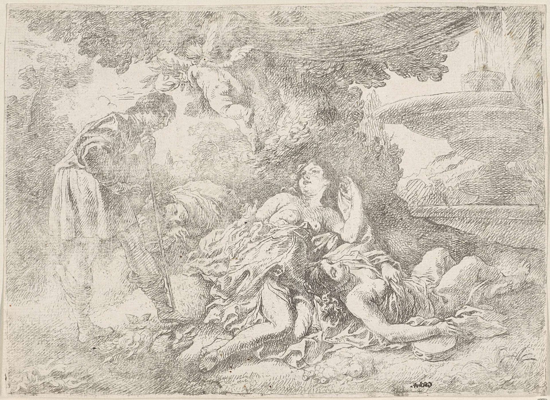 Cimone en Ifigenia by Cornelis Schut