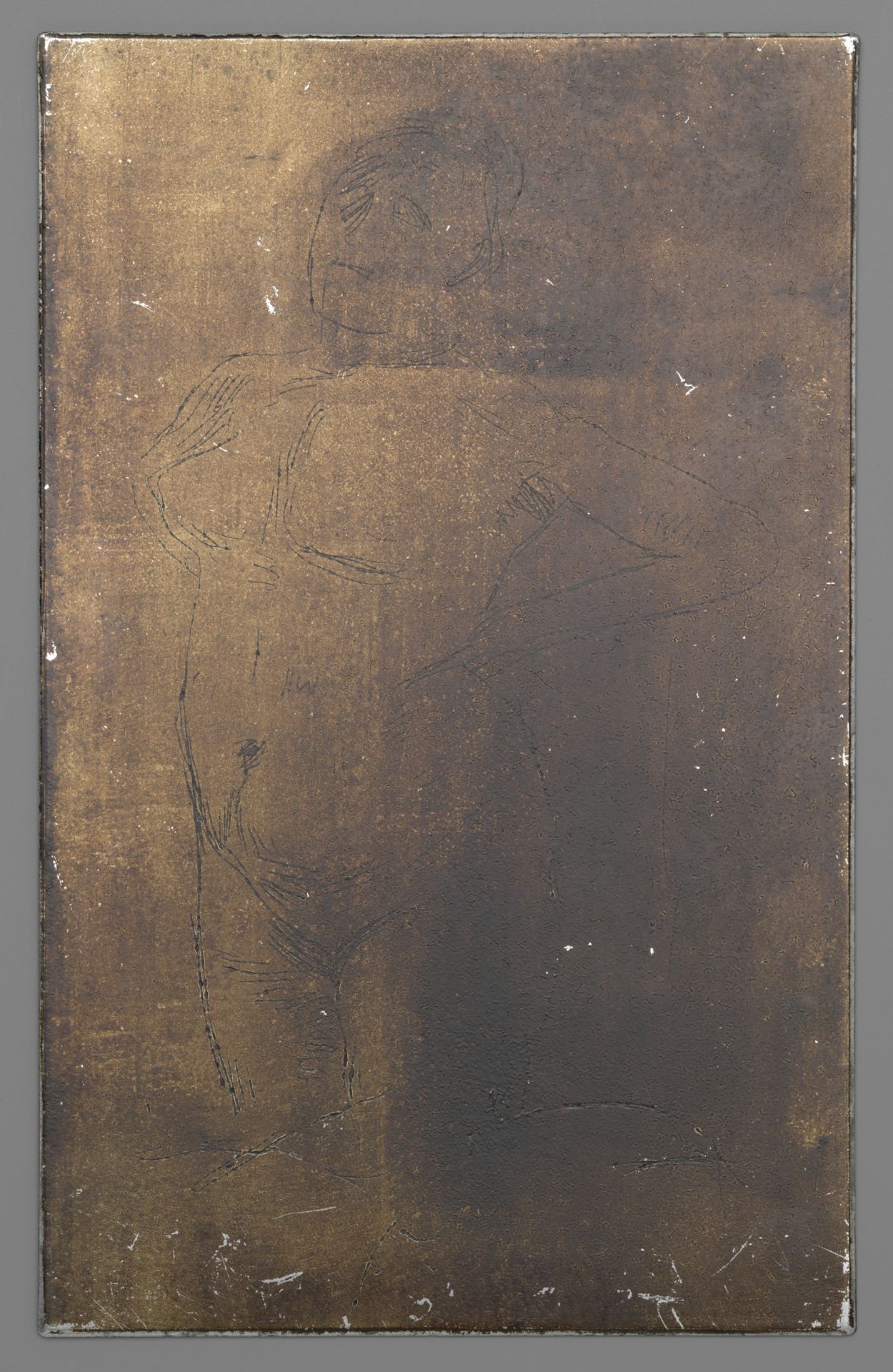 Staande, naakte vrouw by George Hendrik Breitner