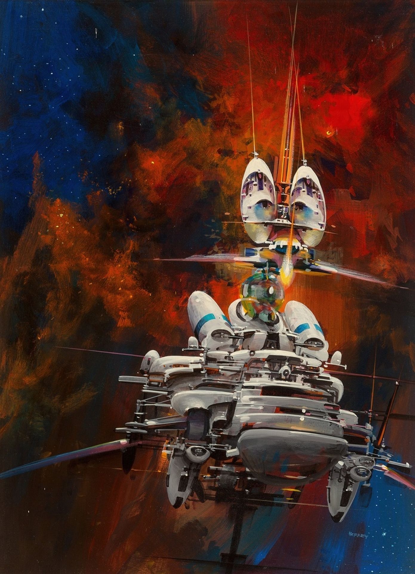 Flying Through Space by John Conrad Berkey