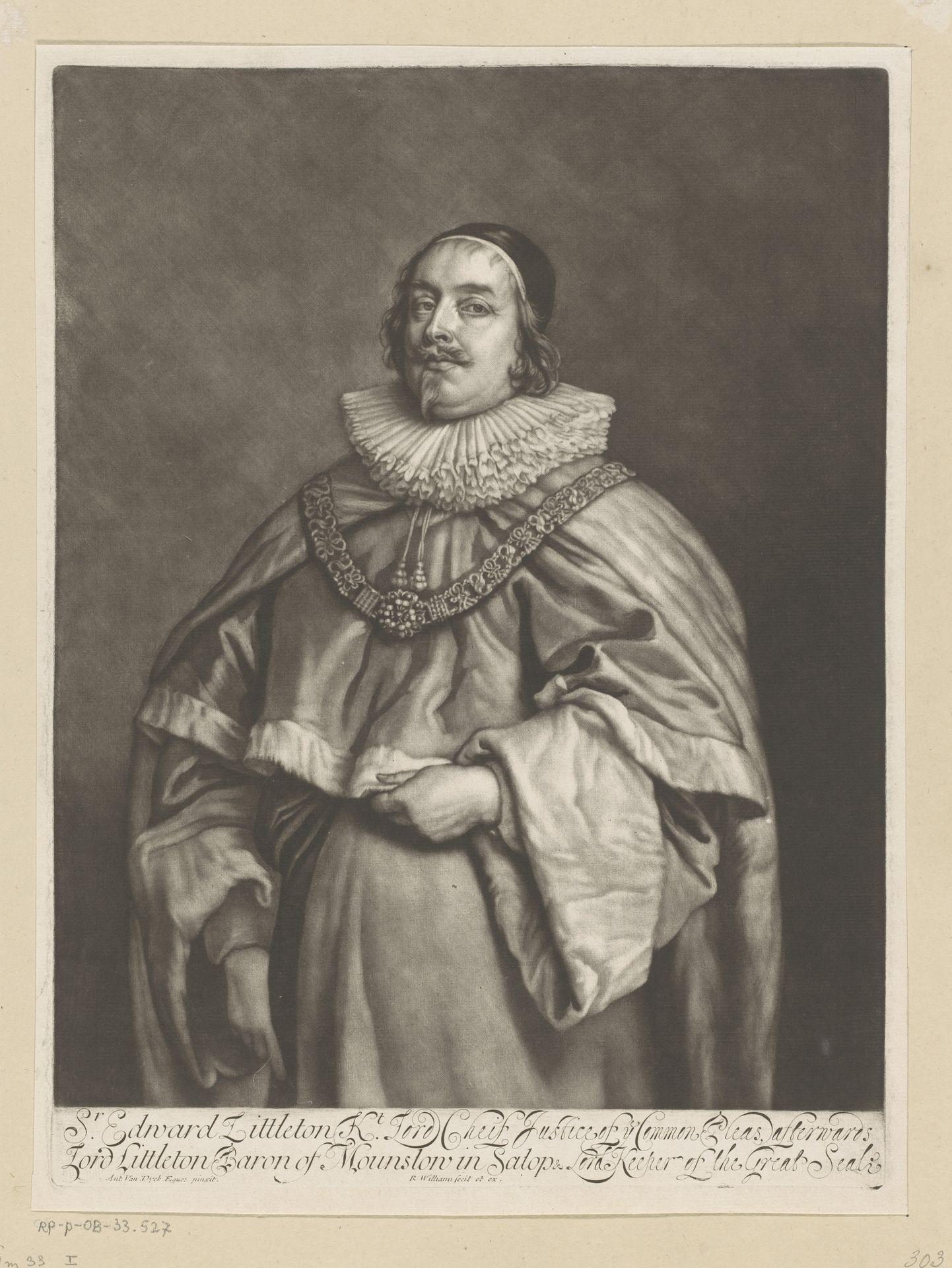 Portret van Edward Littleton by Robert Williams