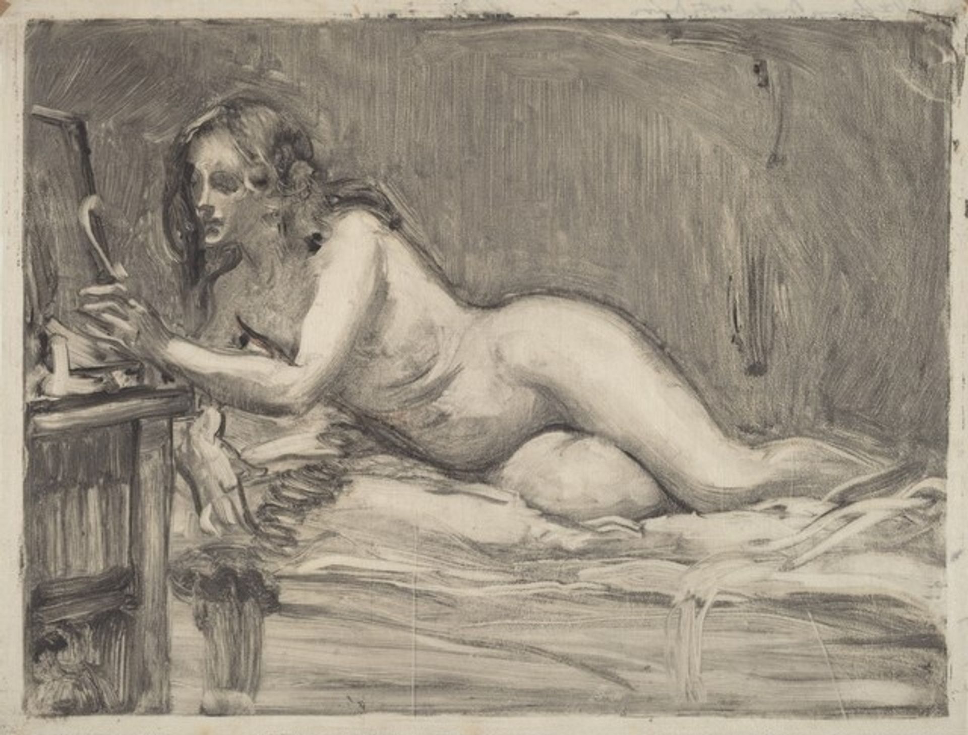 Reclining Nude by Albert Edward Sterner