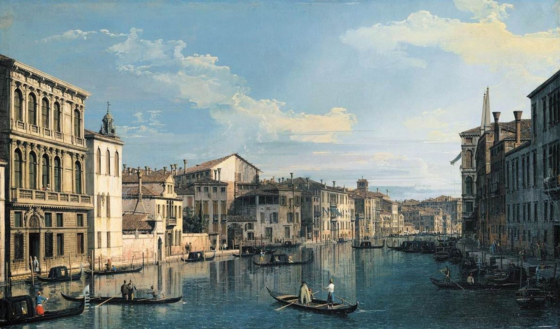 Venice: The Grand Canal from Palazzo Flangini to the Church of San Marcuola by Canaletto