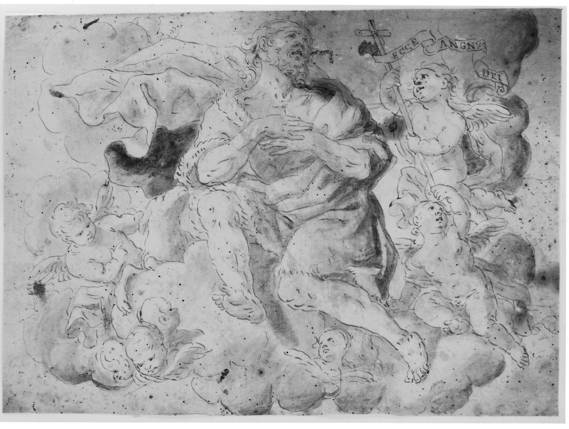 St John the Baptist in glory by Anonymous