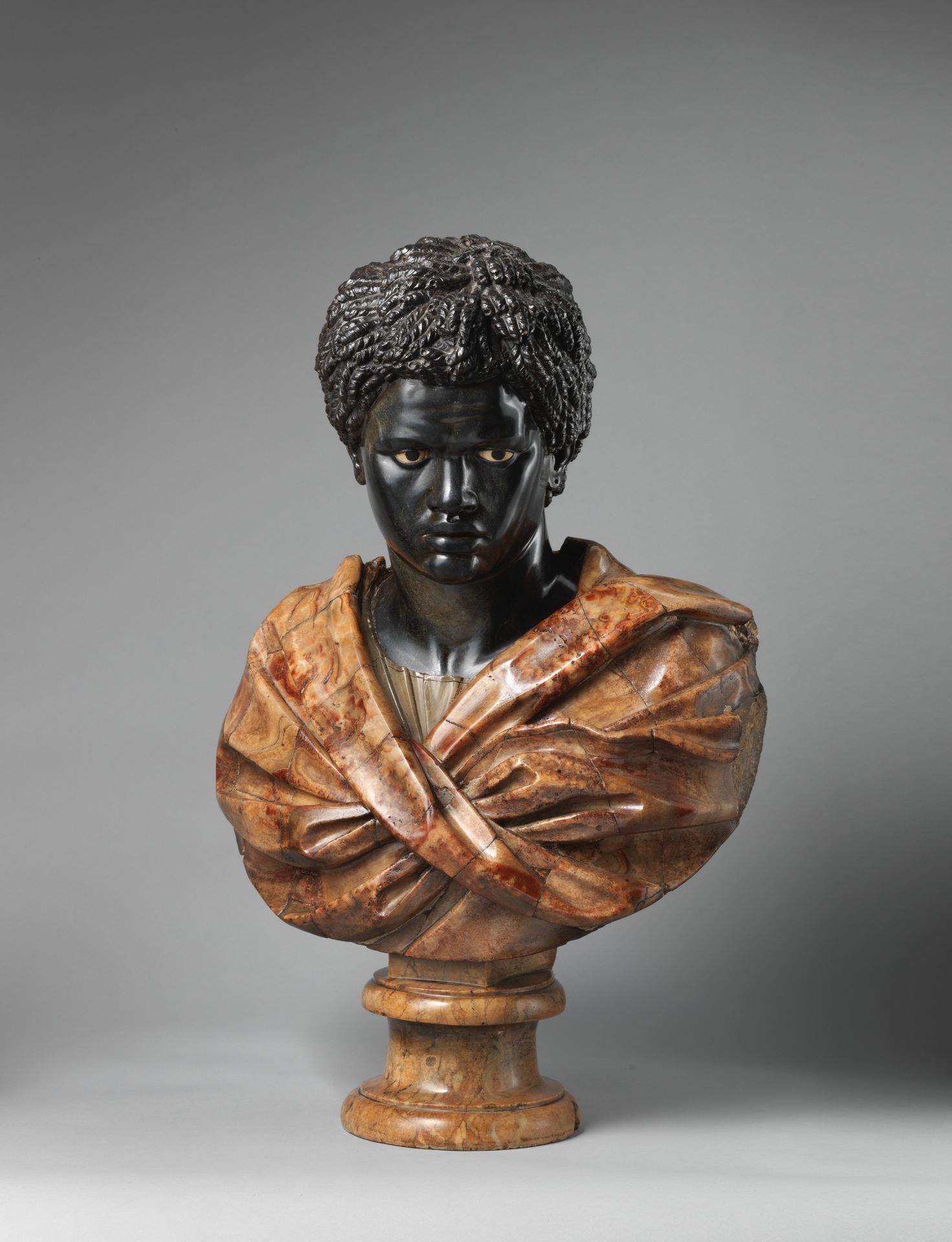 Bust after the Borghese Moor by Nicolas Cordier