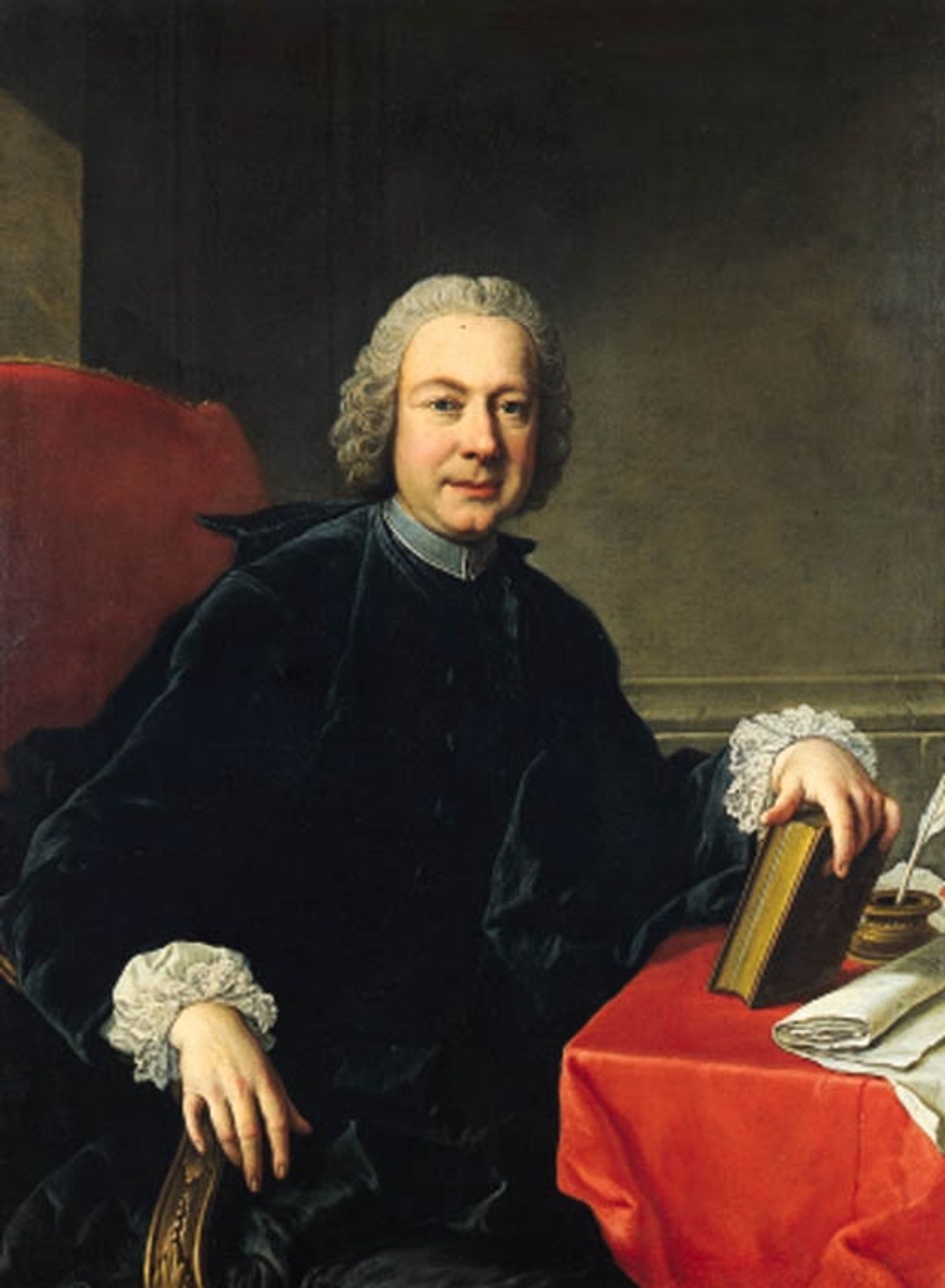 Portrait of Italian Poet Pietro Metastasio by Pompeo Batoni
