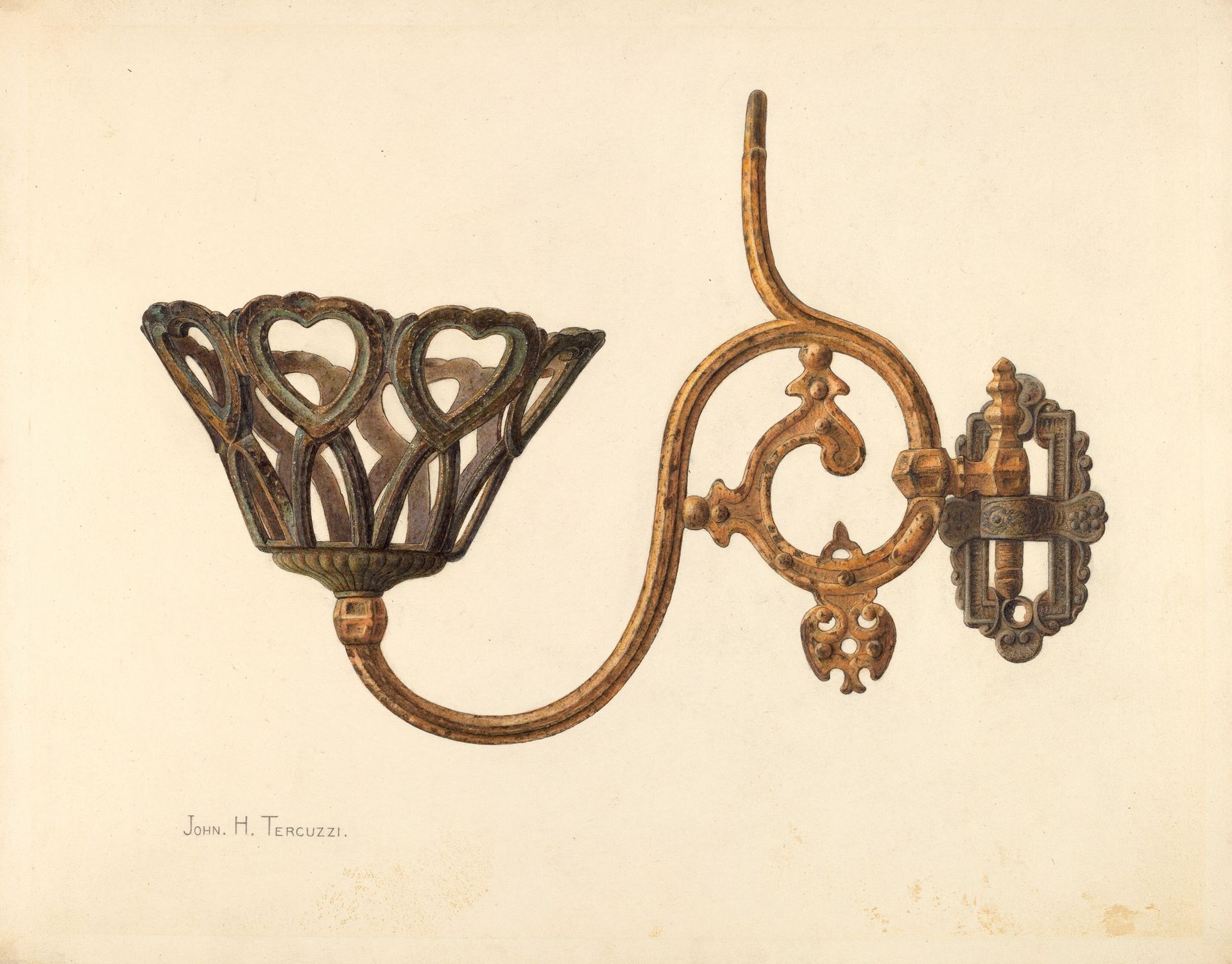 Swinging Lamp Bracket by John H. Tercuzzi