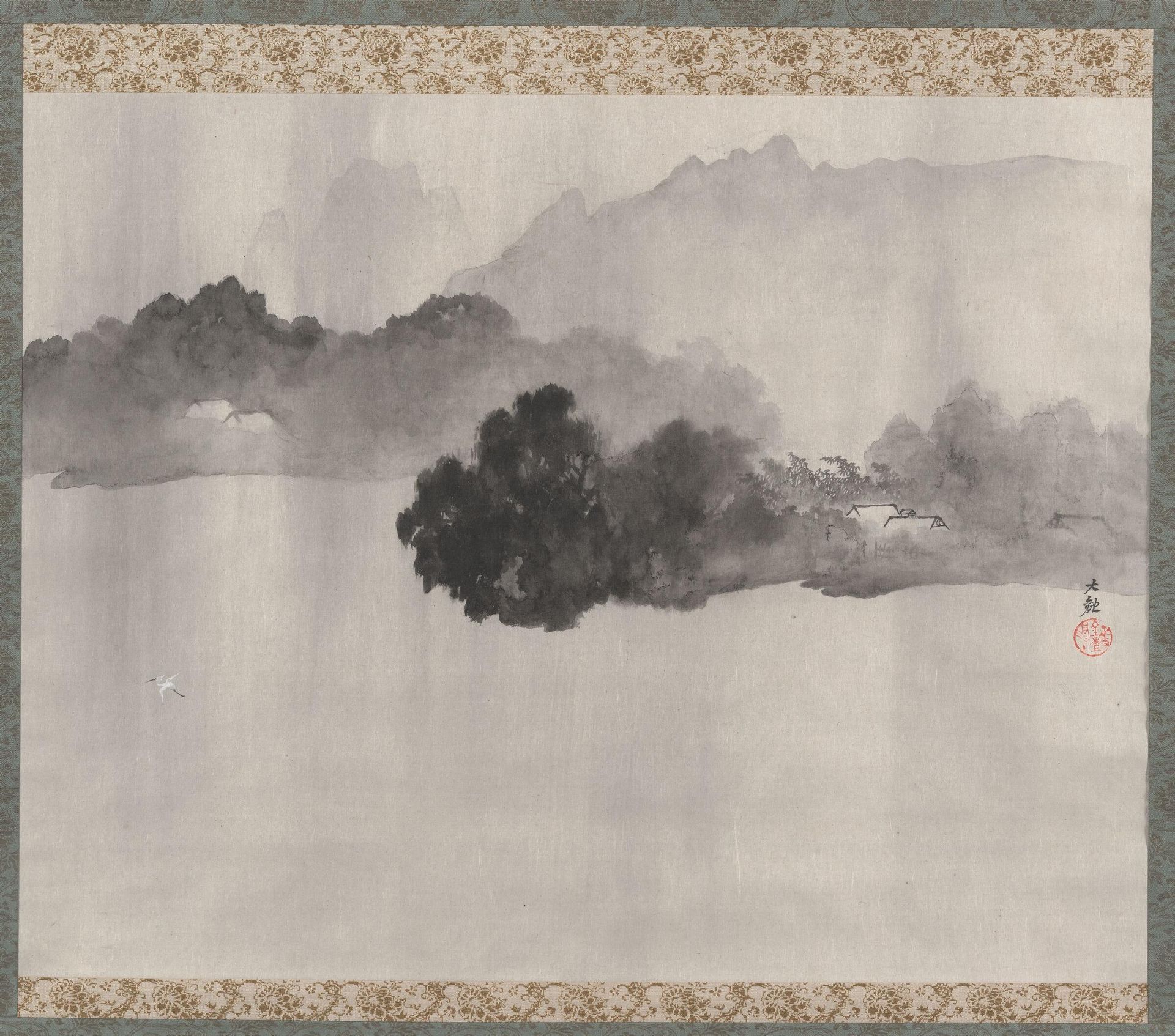 Autumn Mist Over a Pond (Kohan no ame) by Yokoyama Taikan æ¨ªå±±å¤§è¦³
