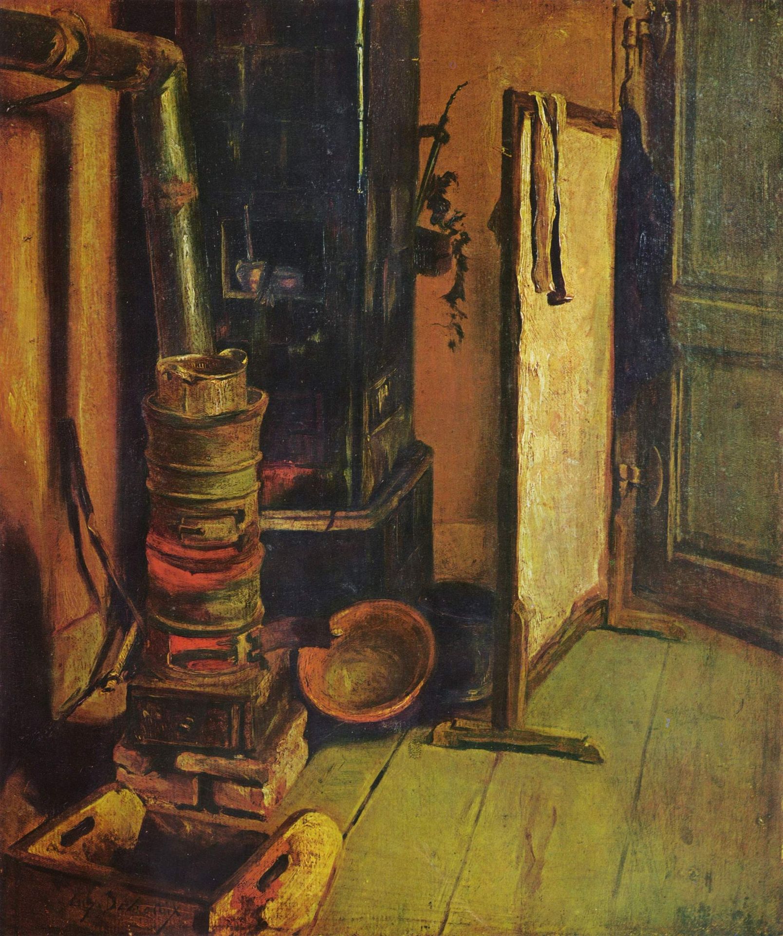 A corner of the studio by Eugène Delacroix