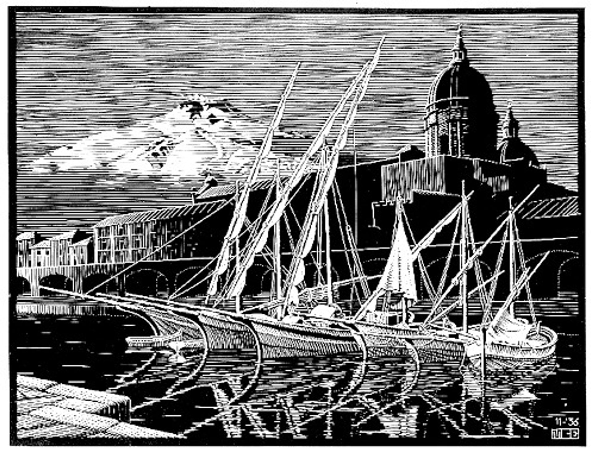 Catania, Sicily (November 1936) by M.C. Escher