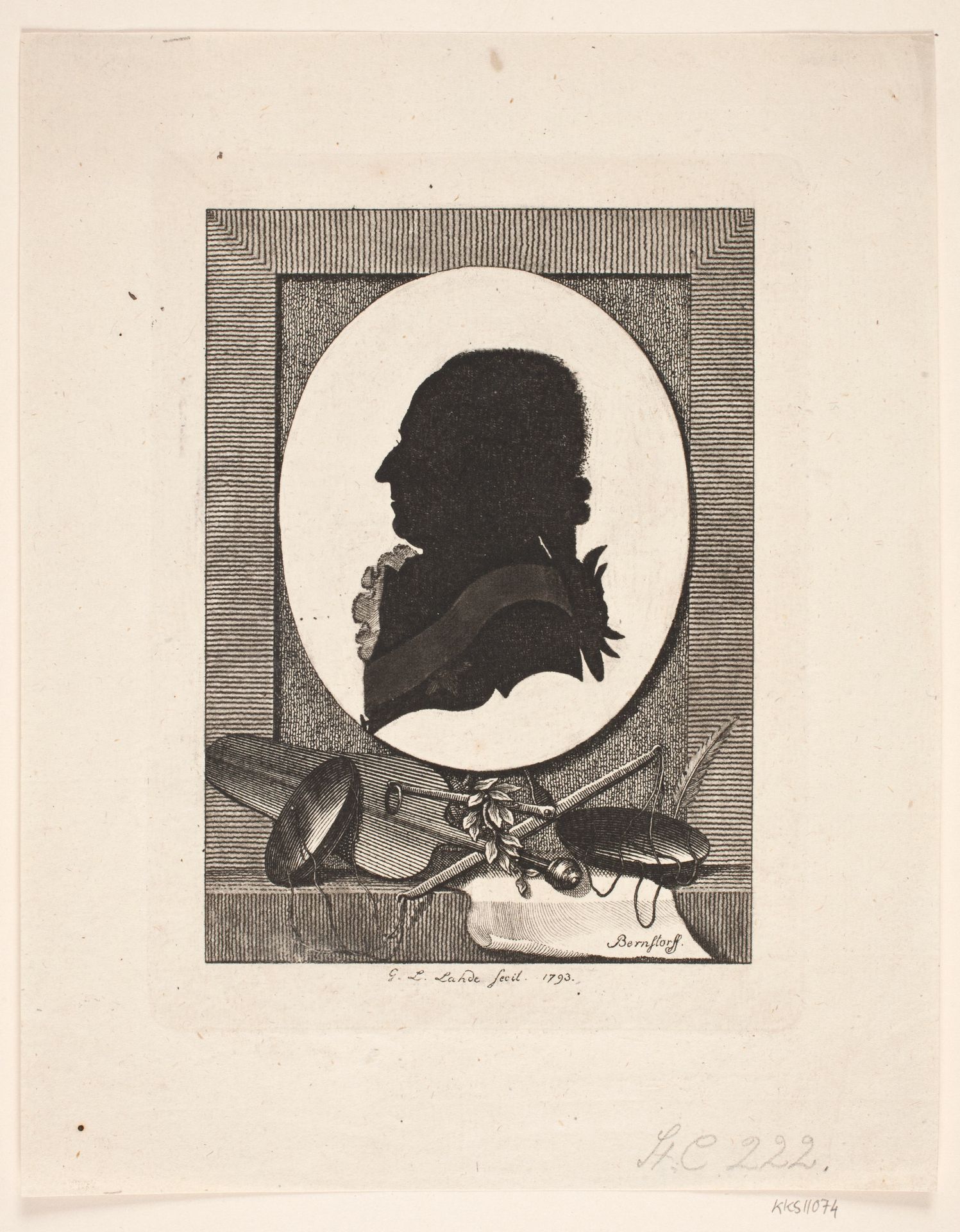 A. P. Bernstorff by Gerhard Ludvig Lahde