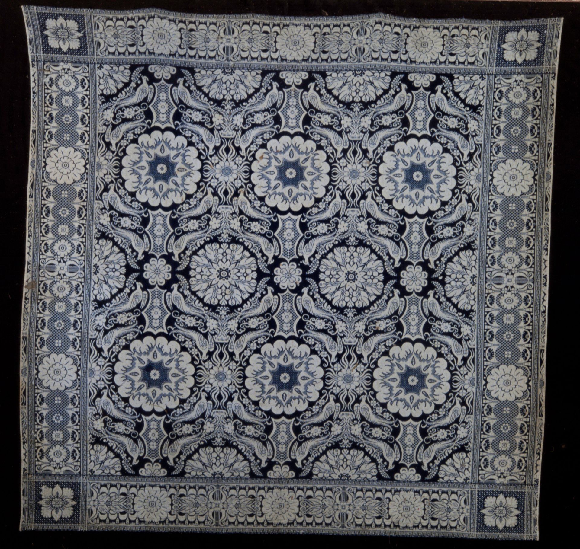 Jacquard Coverlet by Anonymous