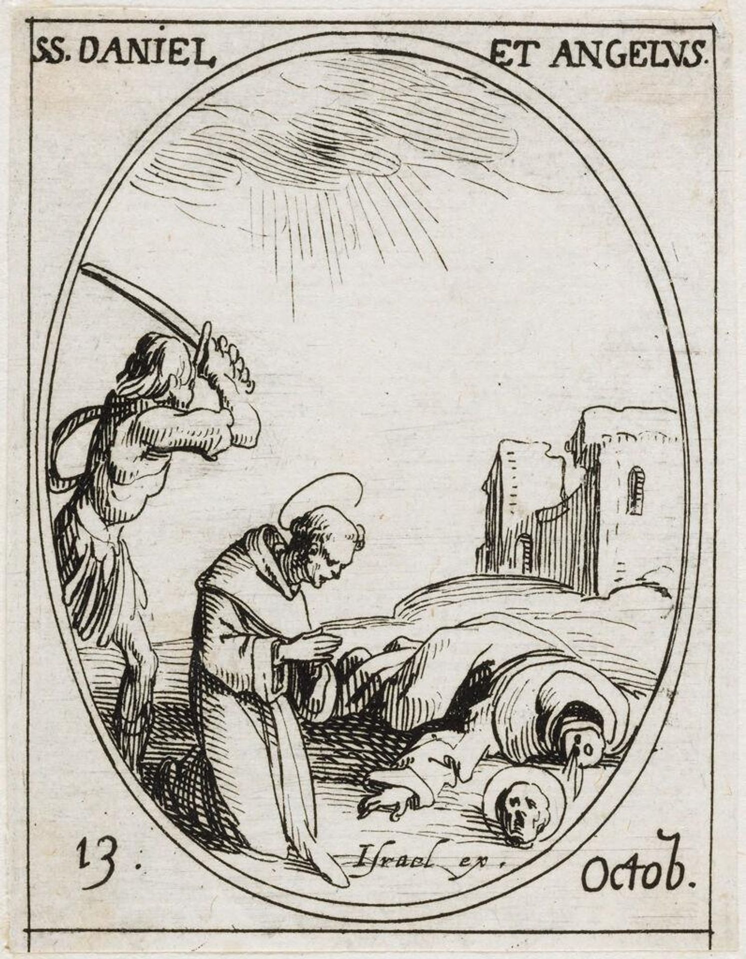Saints Daniel and Angelus by Jacques Callot
