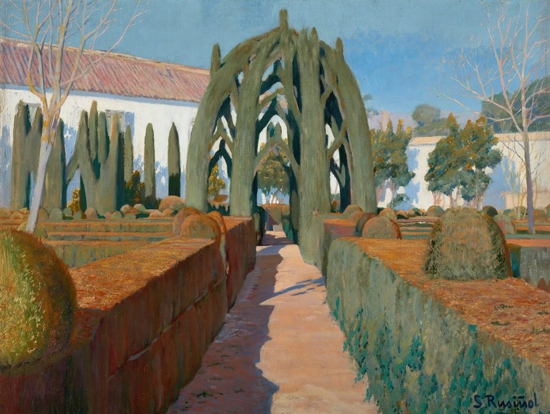 El Jardín De La Bailarina, Granada by Santiago Rusiñol
