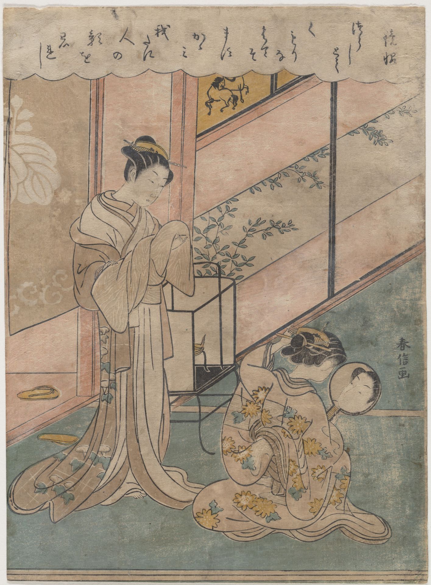 Two Ladies by Suzuki Harunobu 鈴木春信