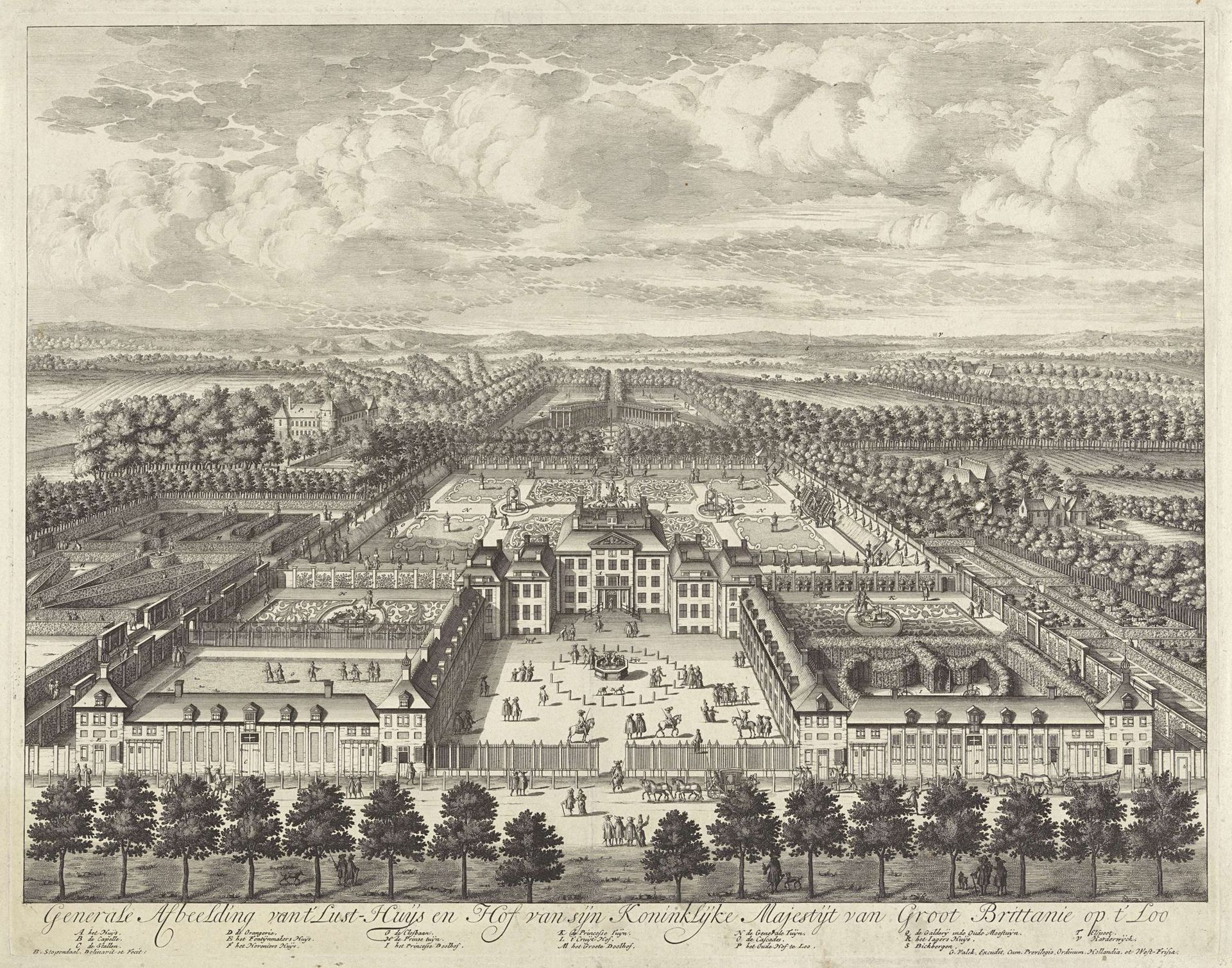 Gezicht op Paleis Het Loo by Bastiaen Stopendael