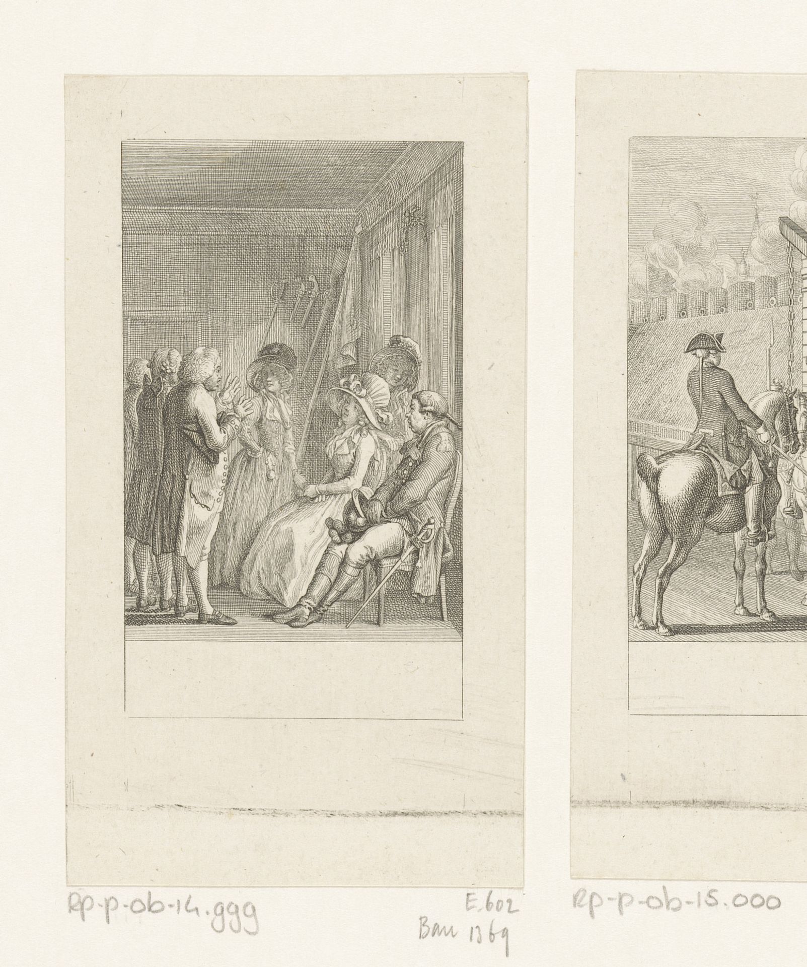 De prinses in het slot bij Schoonhoven op 29 juni 1787 by Daniel Nikolaus Chodowiecki