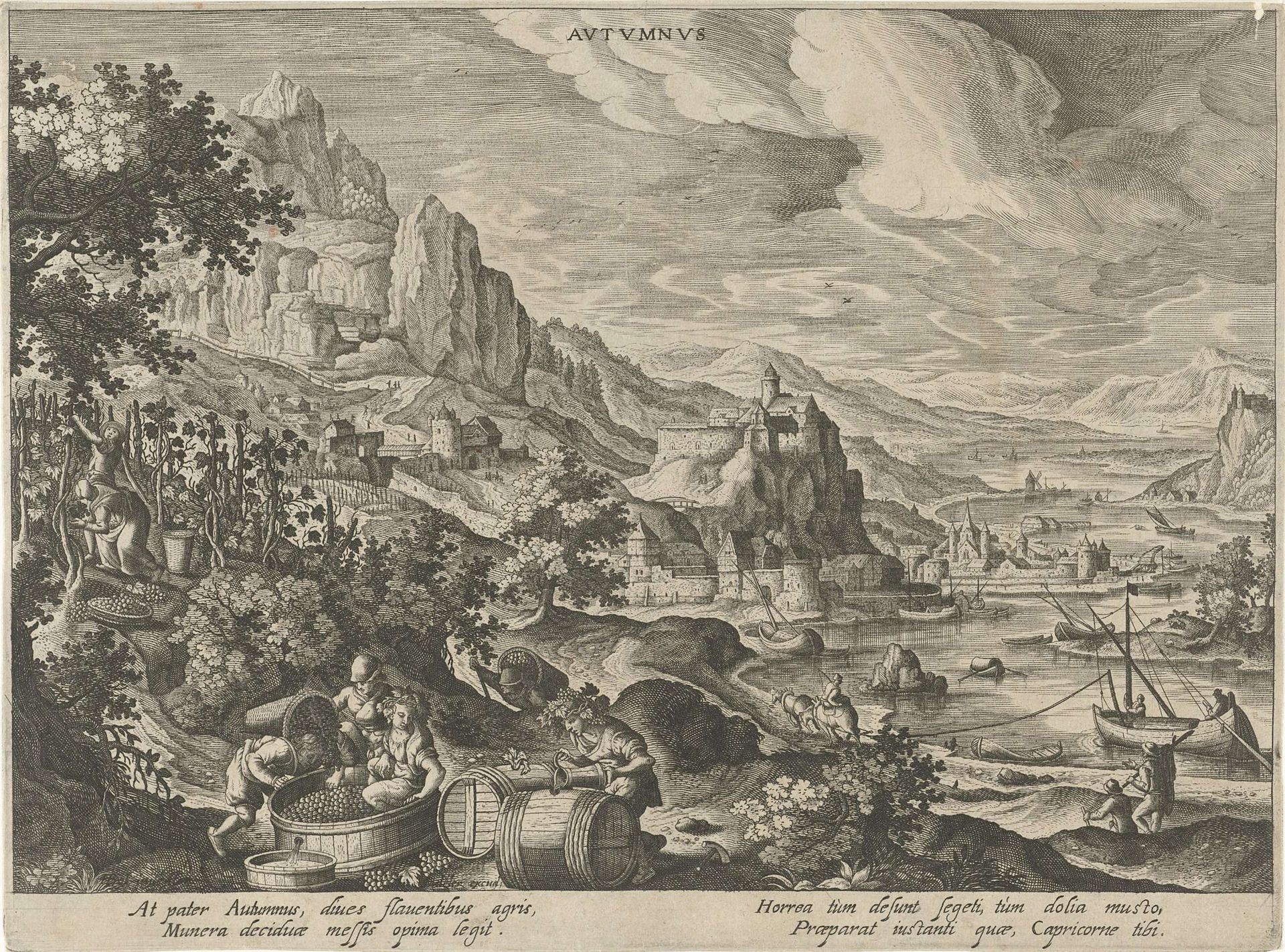 Herfst by Hendrick van Schoel
