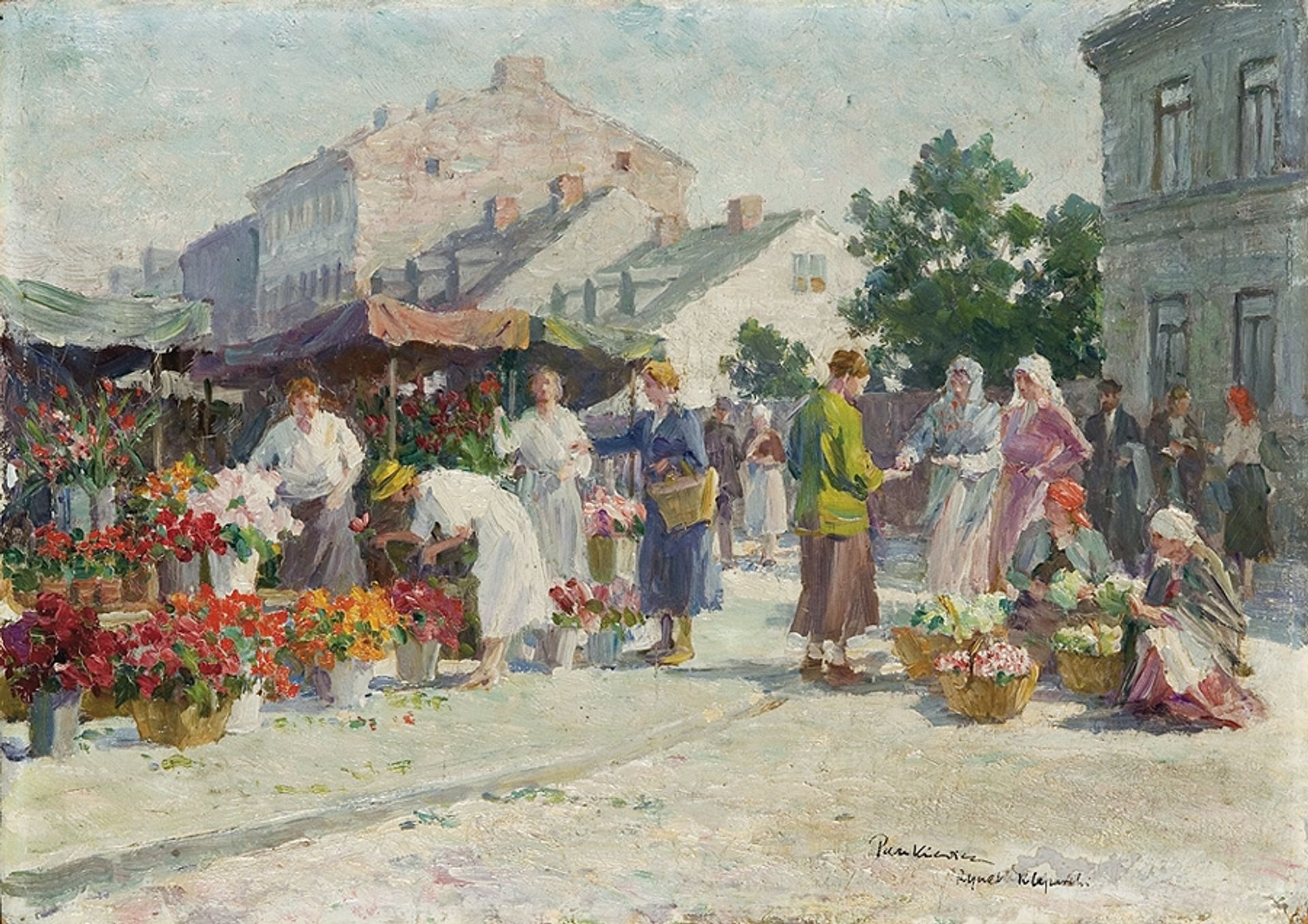 Rynek Kleparski W Krakowie by Józef Pankiewicz