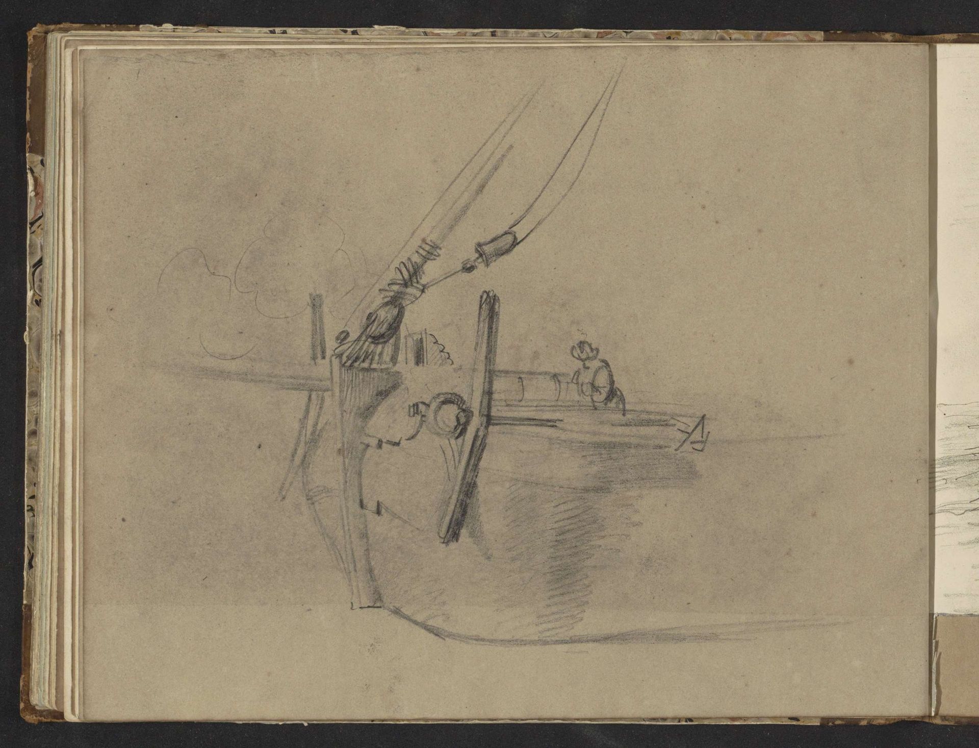 Figuur bij het voorsteven van een boot by Johannes Tavenraat