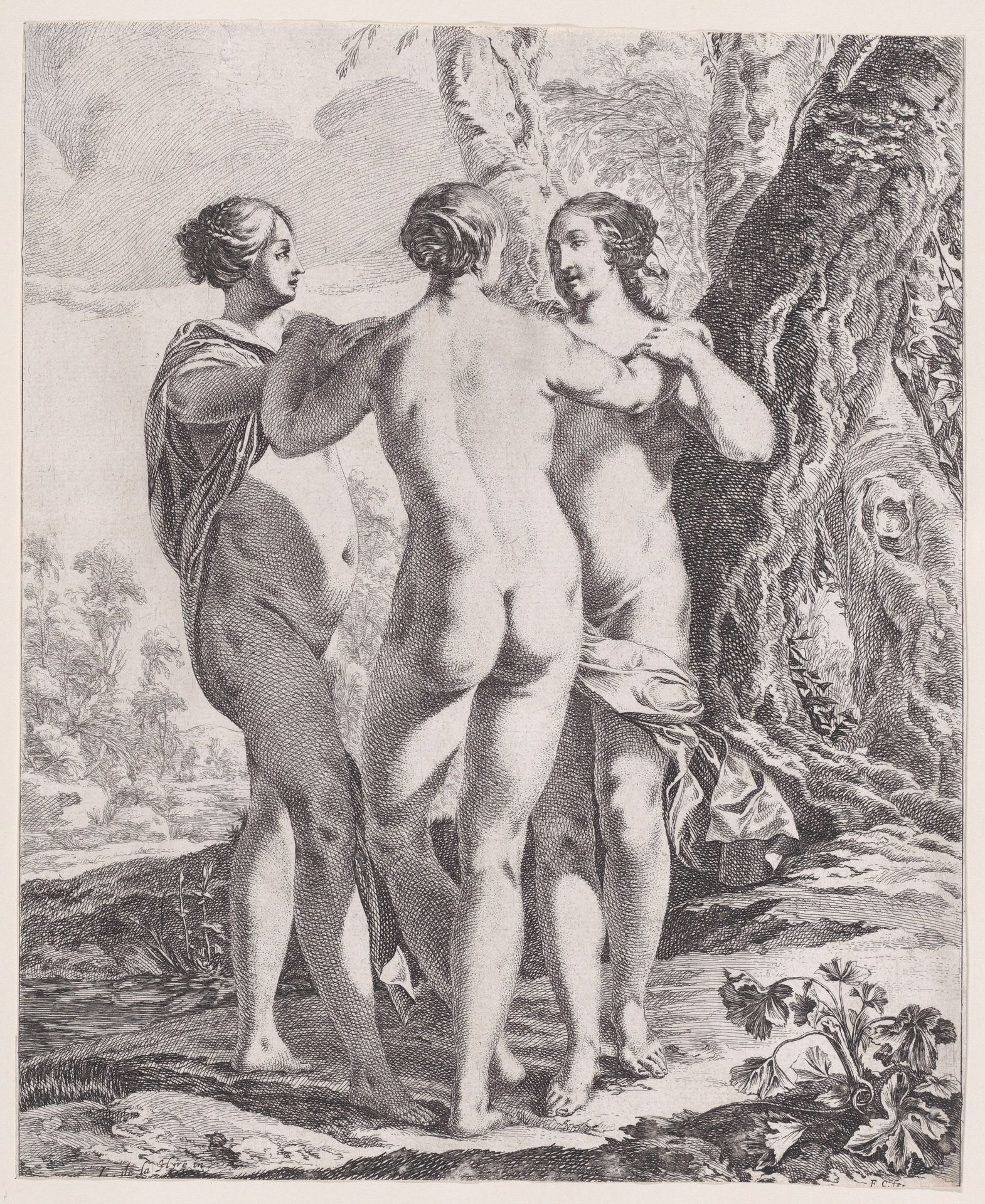 The Three Graces by François Chauveau