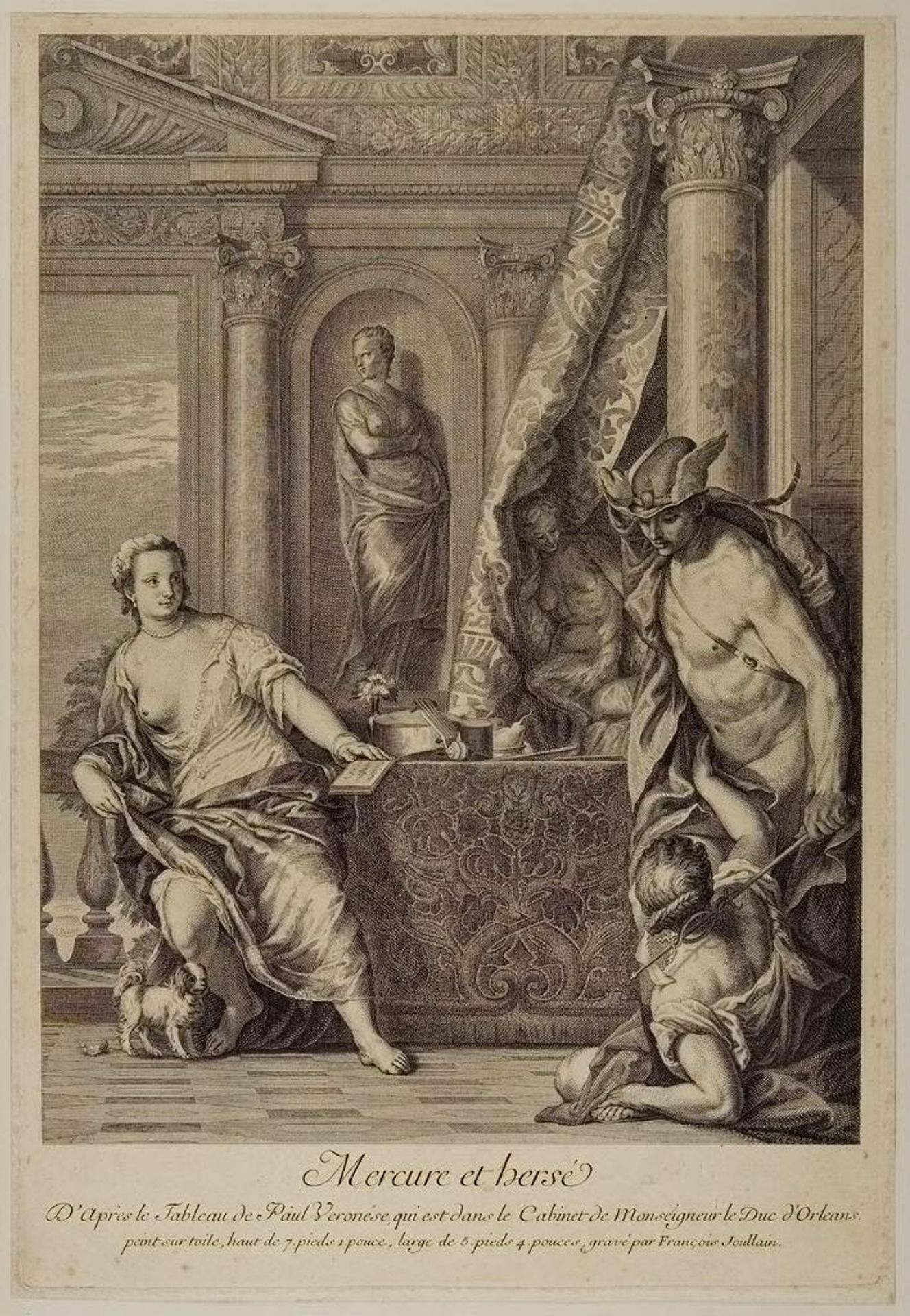 Mercury, Herse and Aglauros by FranÃ§ois Joullain