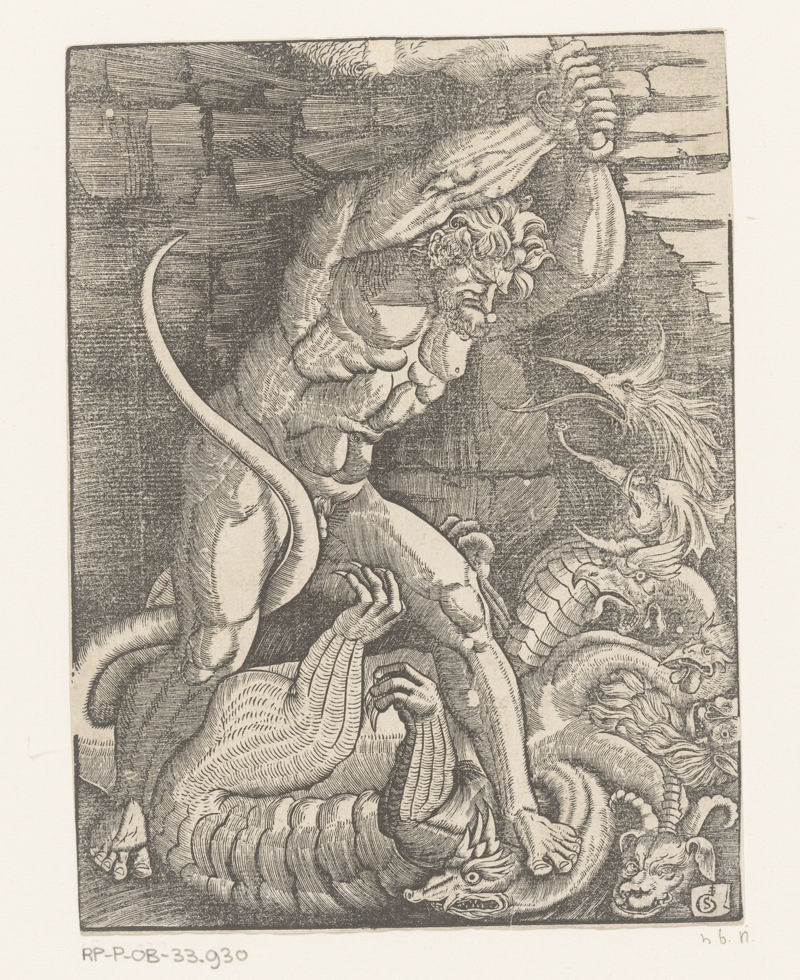 Hercules doodt de Hydra van Lerna by Gabriel Salmon