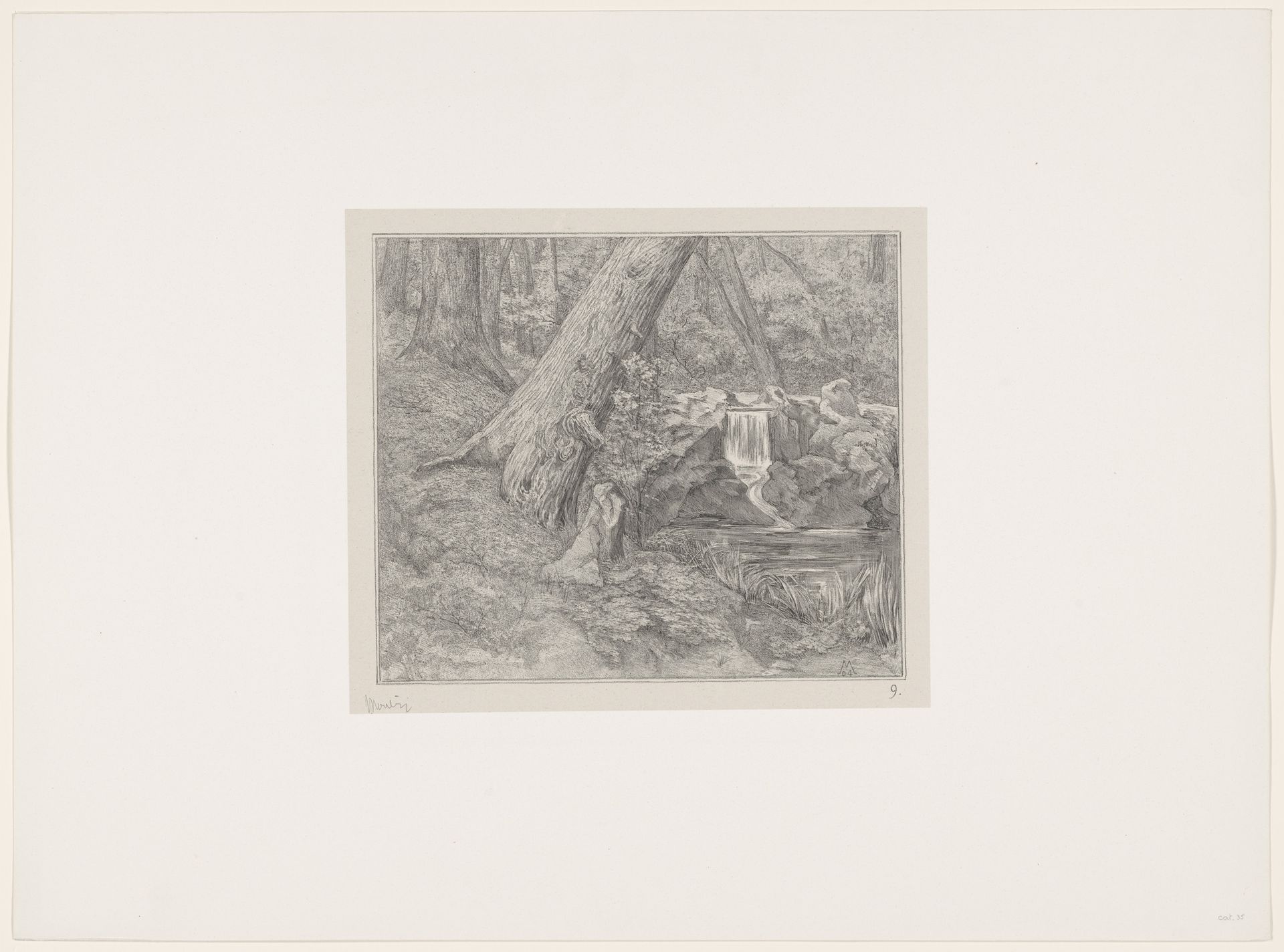 Waterval in het bos by Simon Moulijn